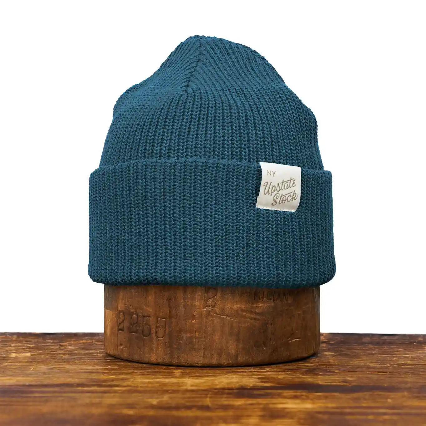 Upstate Stock Upcycled Cotton Watchcap, aqua