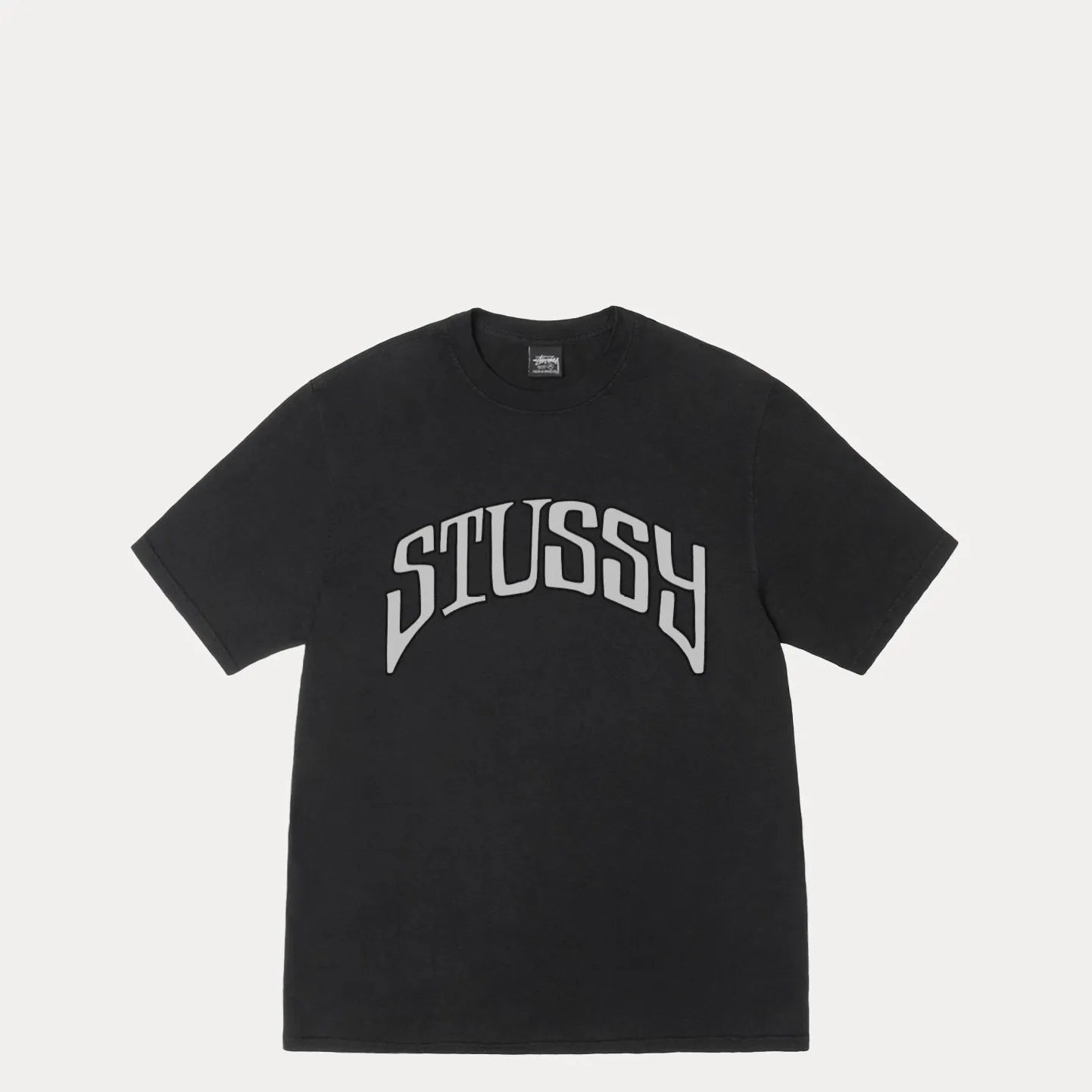 Stussy Arched Pigment Dyed Tee, black