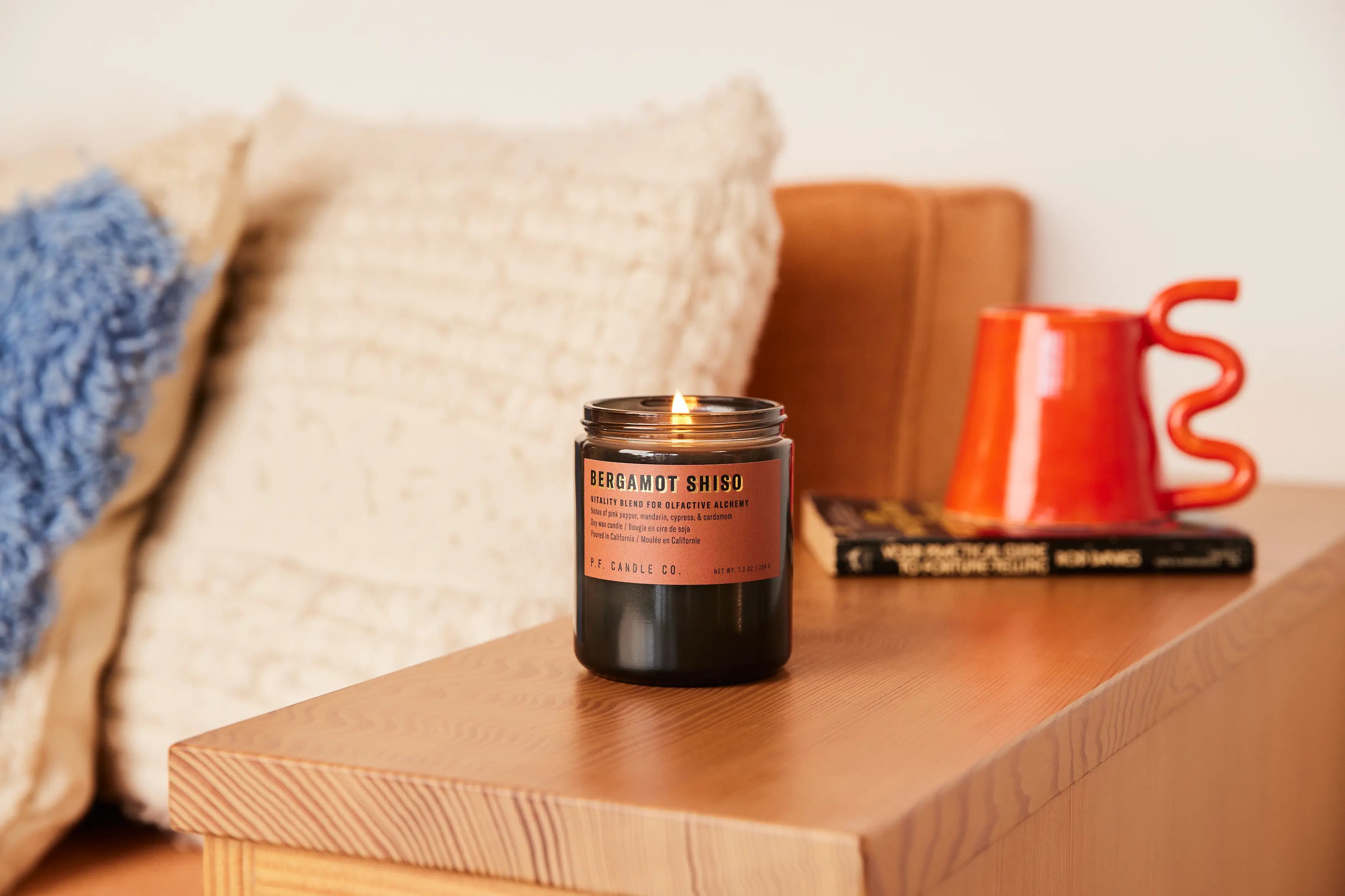 P.F. Candle Co. Bergamot Shiso Alchemy Soy Candle- 7.2 Oz — available at Norwood