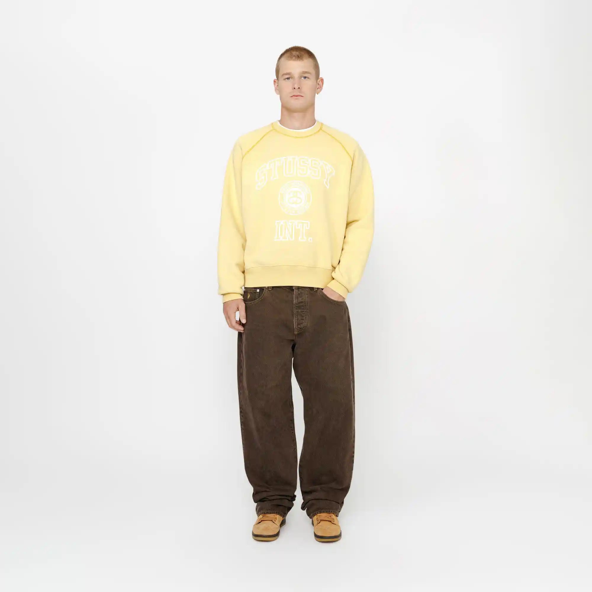 Stussy Big Ol' Jean Denim, mushroom — available at Norwood