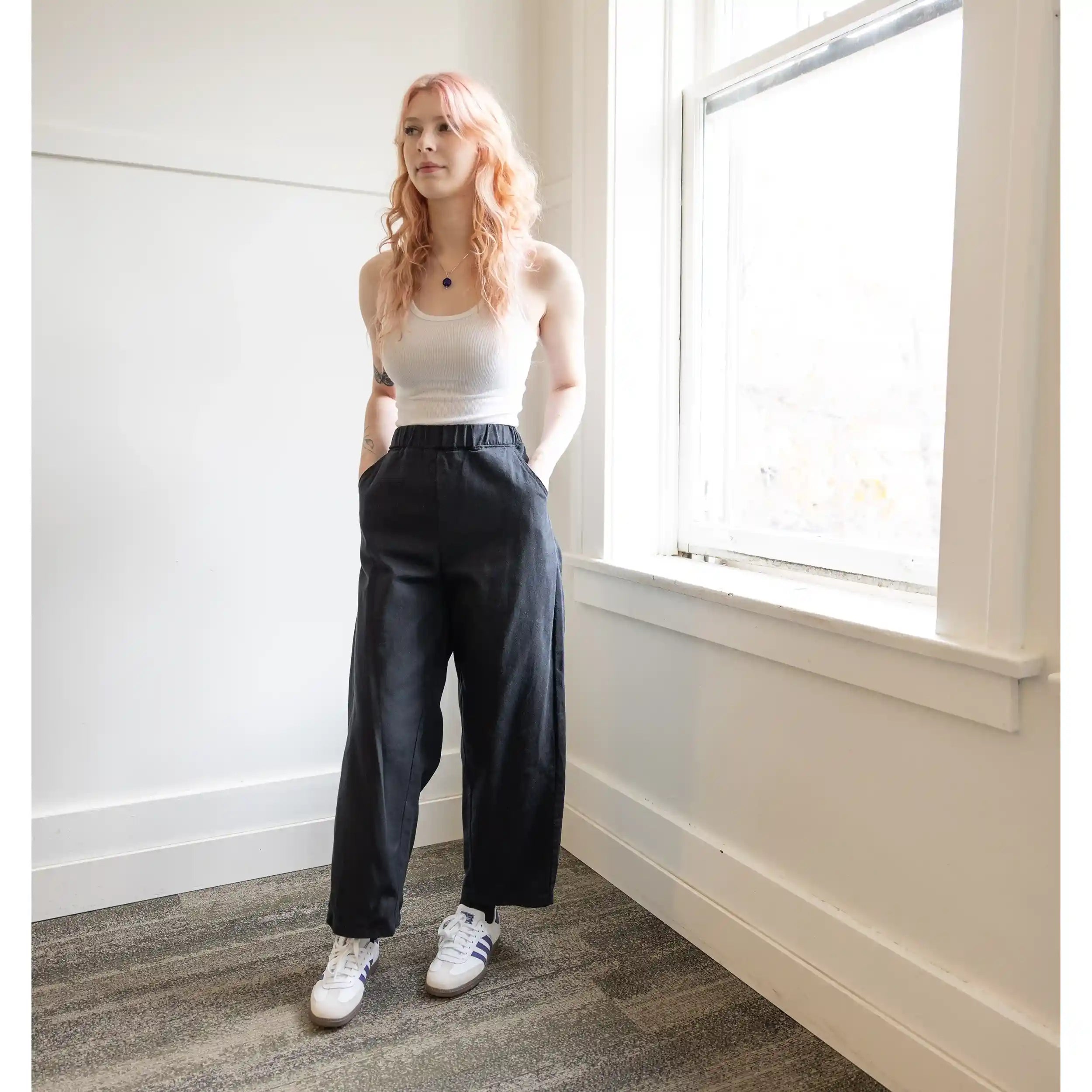 CUB Brett Pants, black bull denim