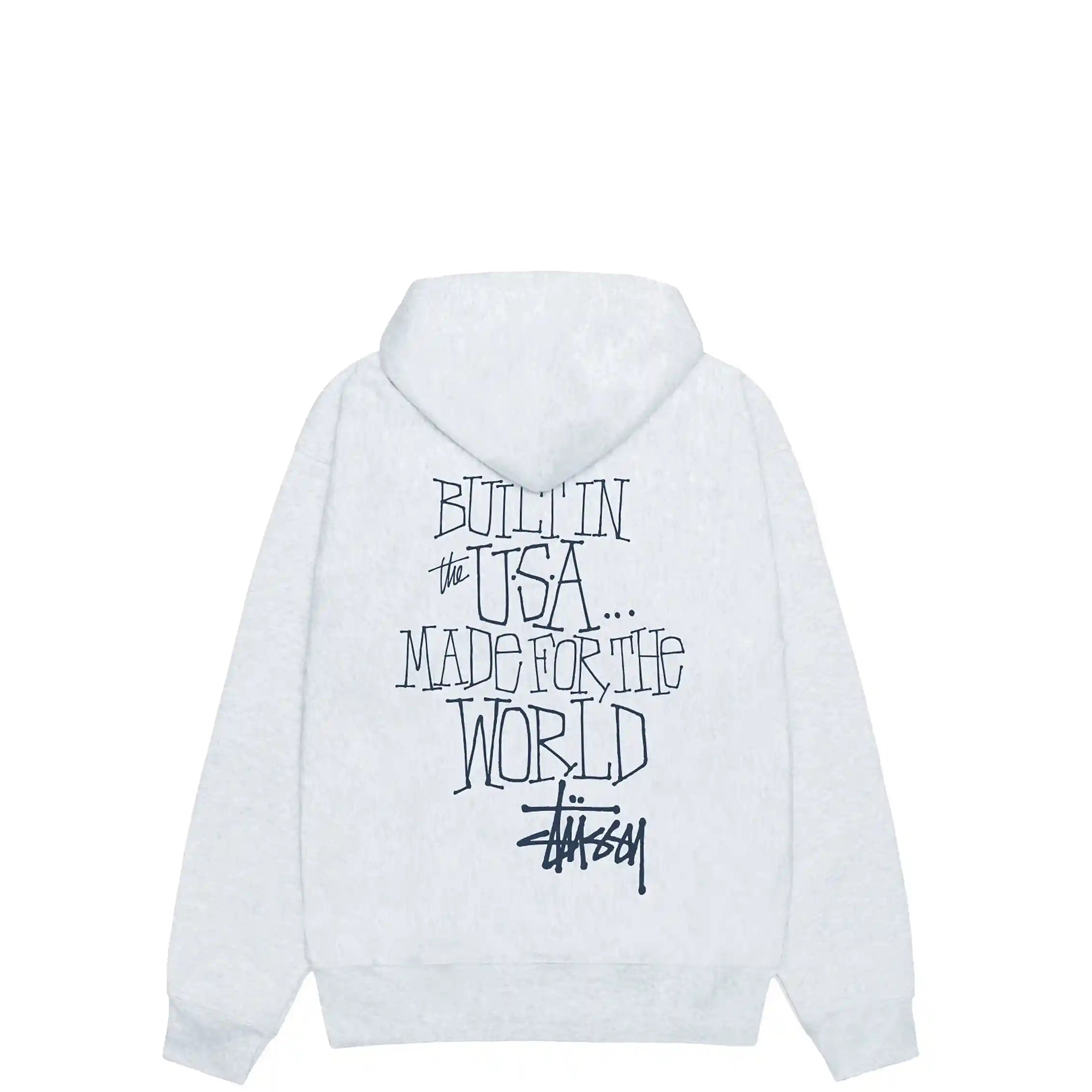 Stussy Built In Usa Hood, ash heather