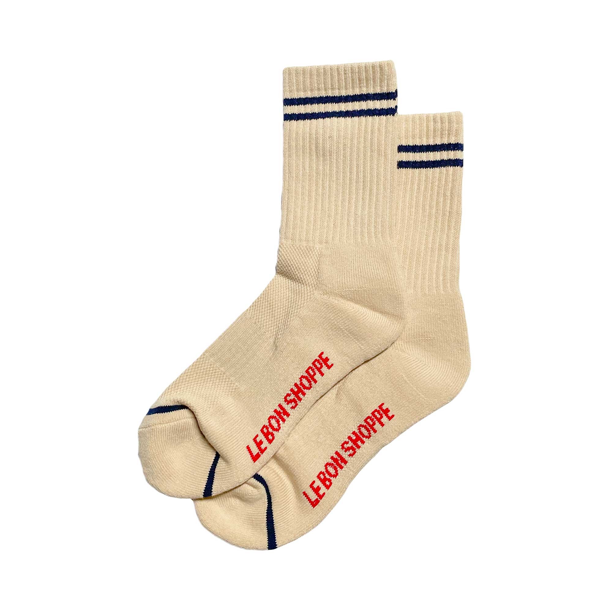 Le Bon Shoppe Womens Boyfriend Socks, Cashew