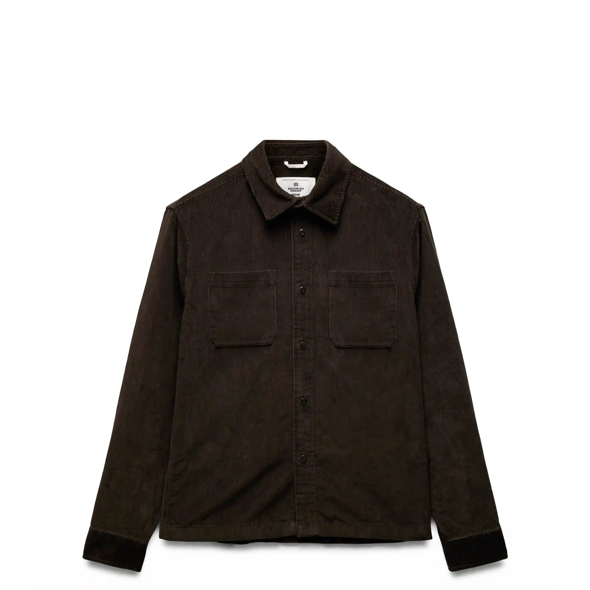 Reigning Champ Corduroy Campus Overshirt, coffee