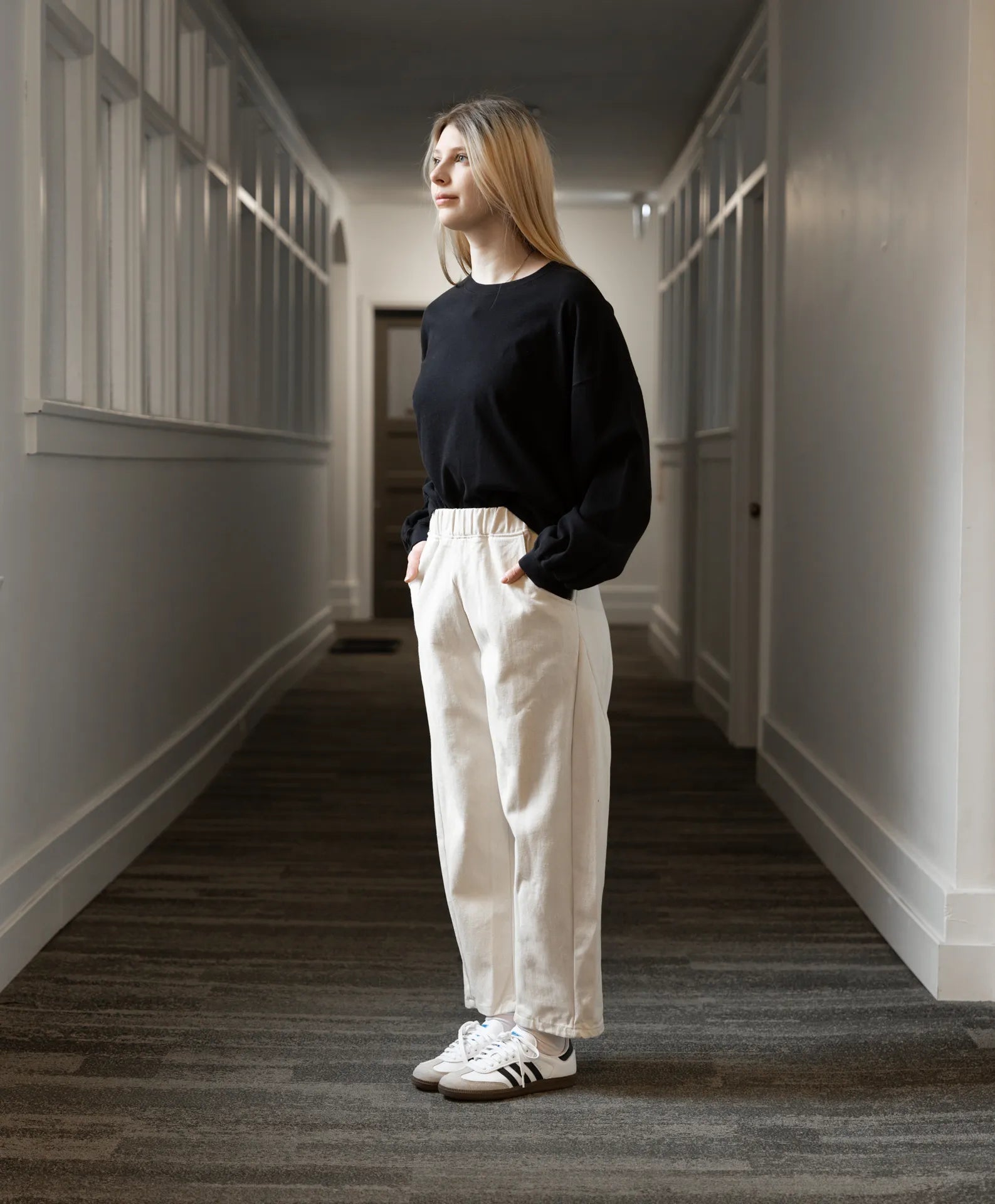 CUB Brett Barrel Pant, natural bull denim