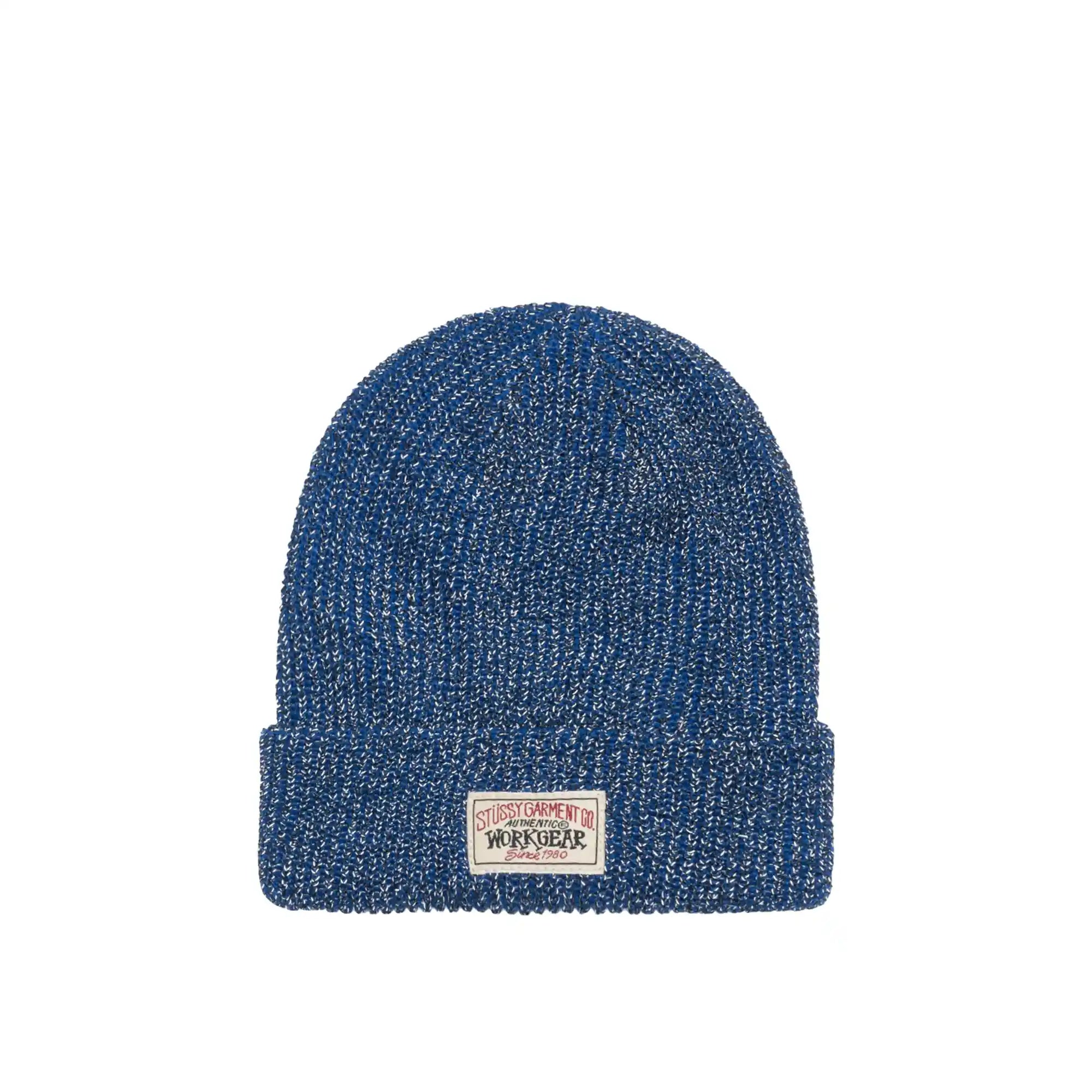 Stussy Cuff Beanie Reflective, royal