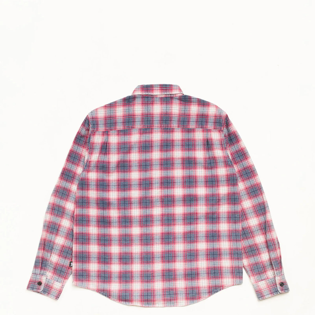 Stussy Dax Plaid Shirt, red — available at Norwood