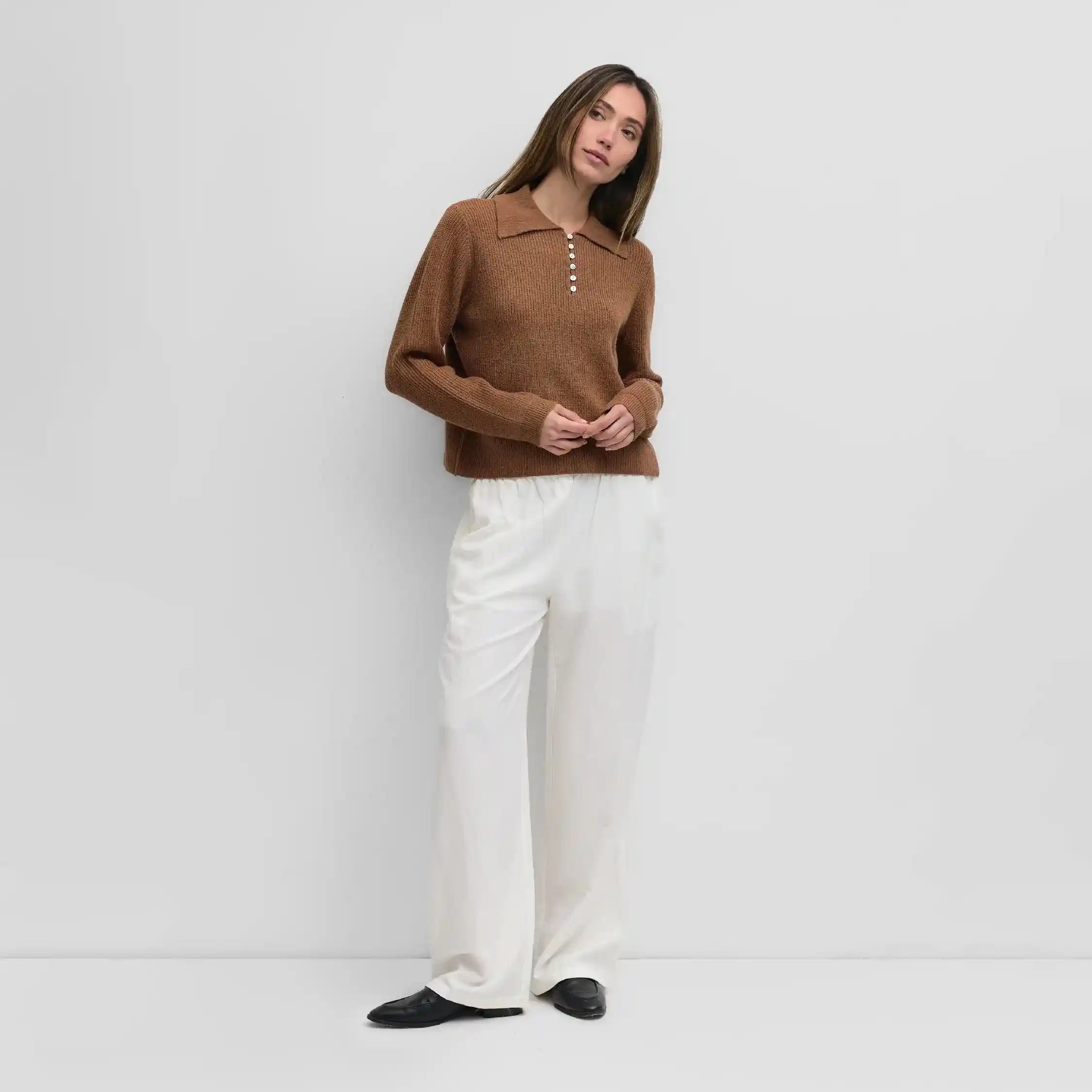 Mod Ref Womens The Raye Sweater, brown