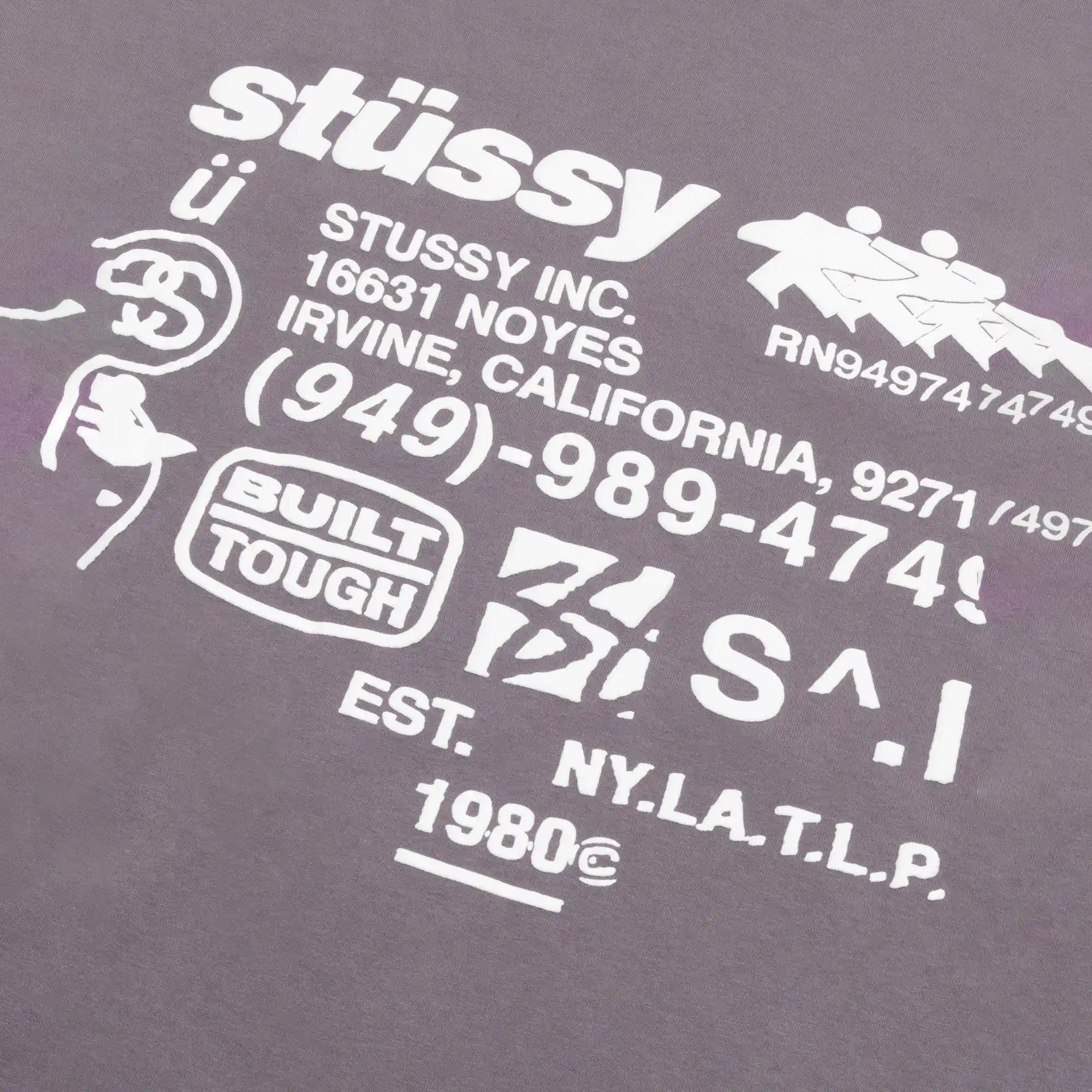 Stussy DNA Pigment Dyed Tee, shark — available at Norwood