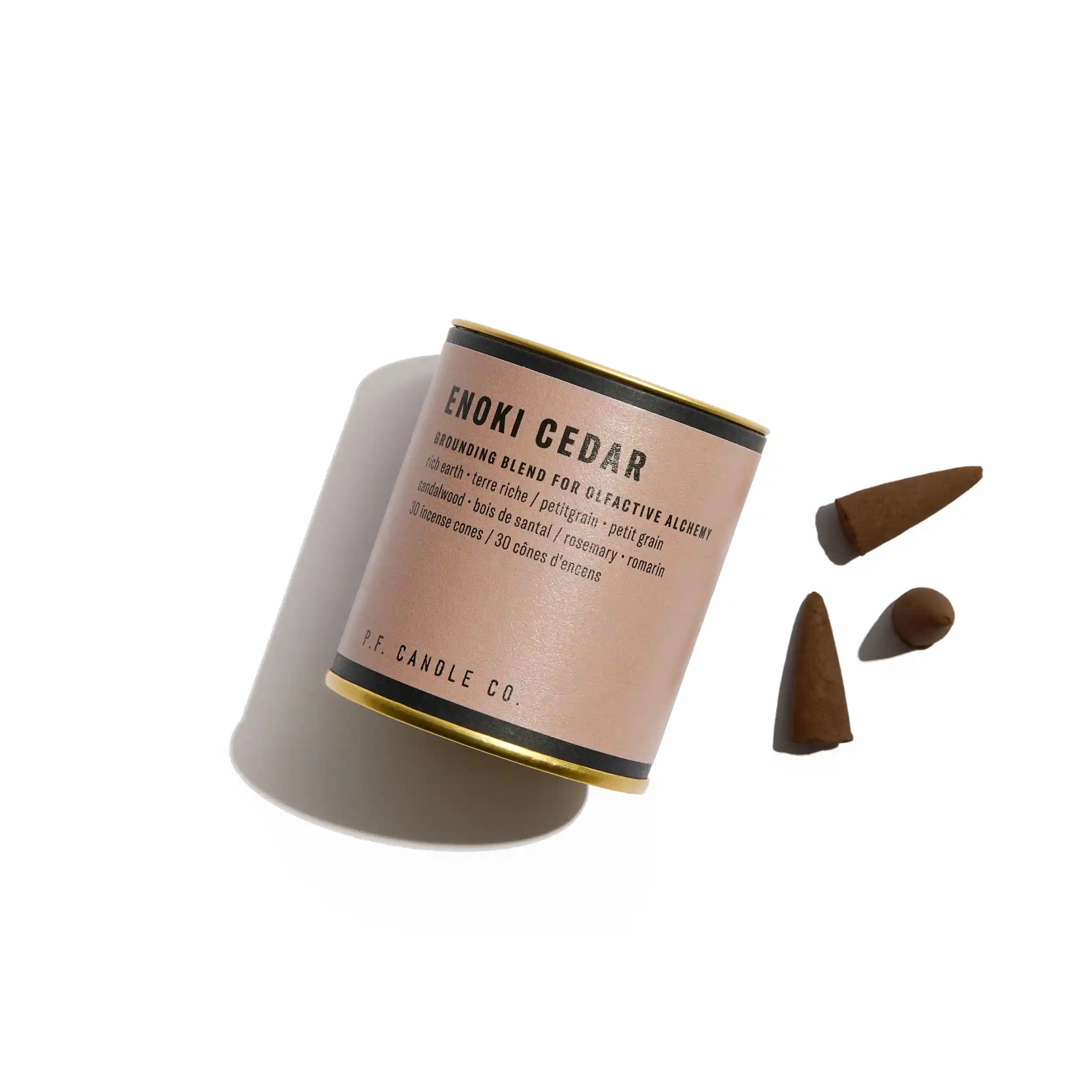 P.F. Candle Co. Enoki Cedar Alchemy Incense Cones