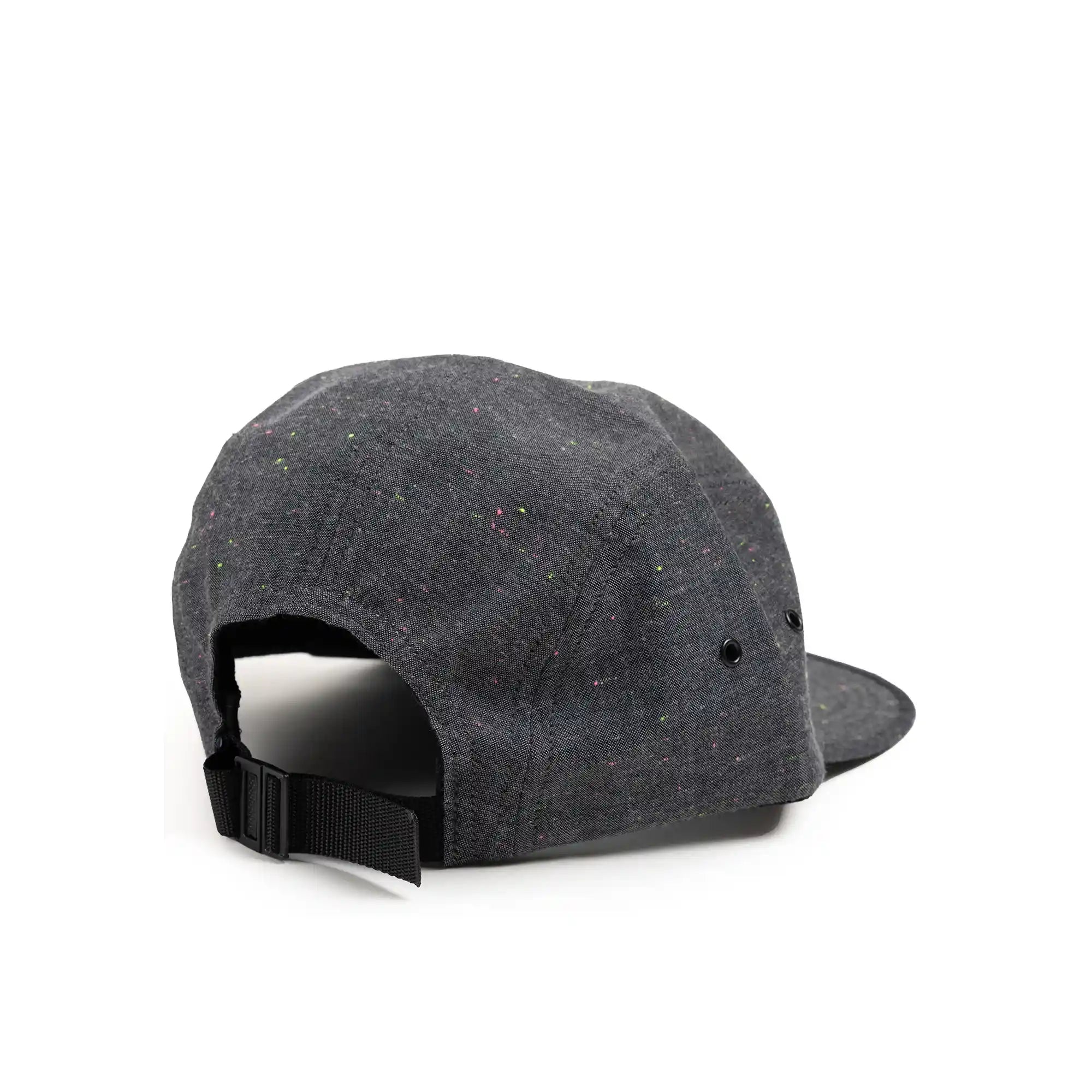 The Quiet Life Speckle 5 Panel Camper Hat (Made In Usa), black — available at Norwood