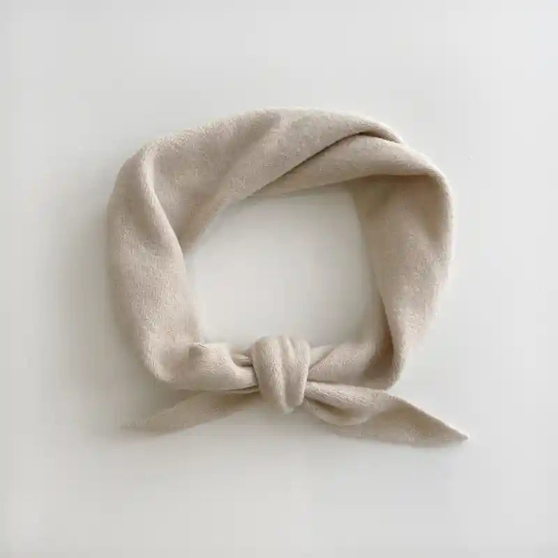 Billy Bamboo Fuzzy Wool Cravat Scarf, oat