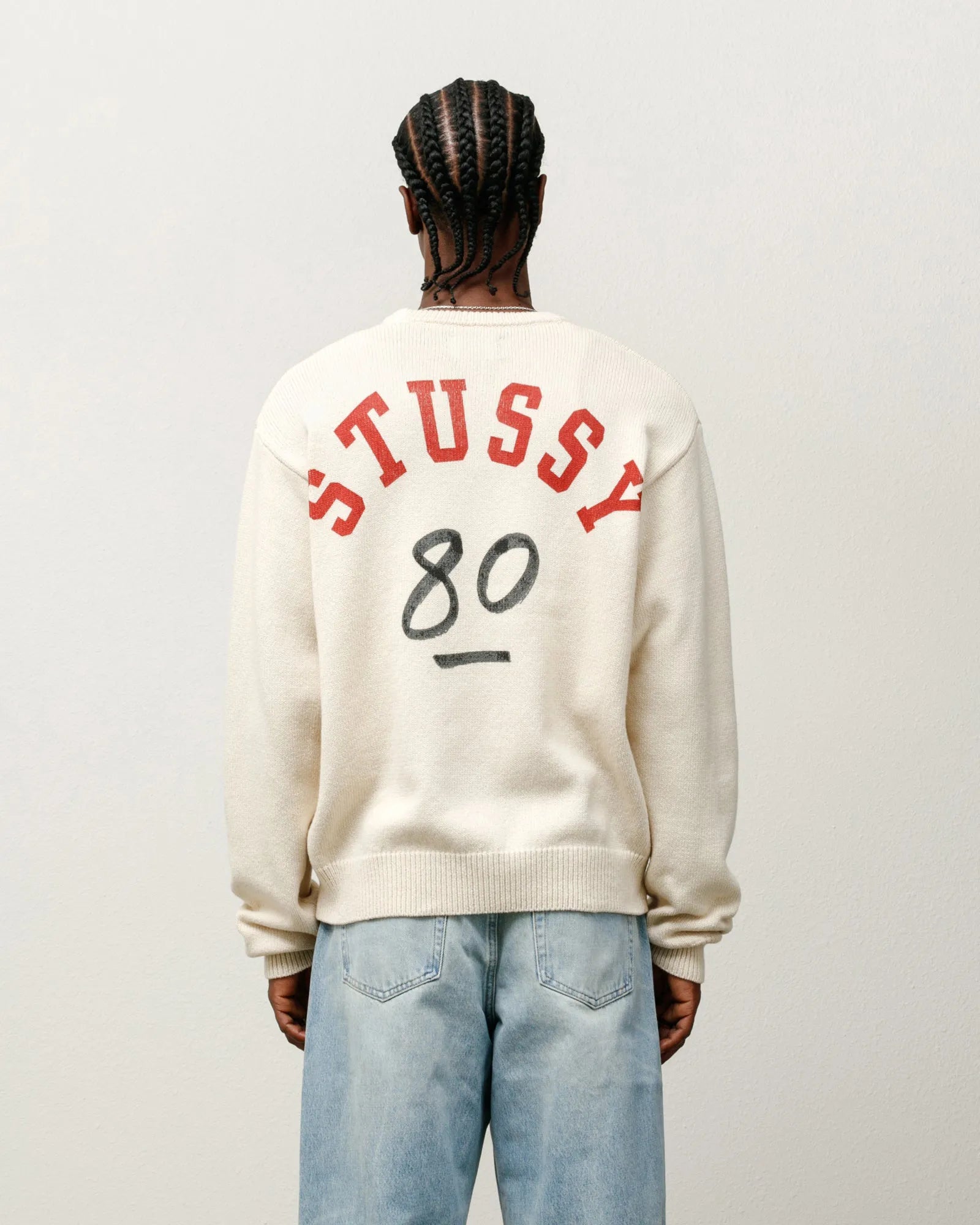 Stussy Handwritten Sweater, natural — available at Norwood