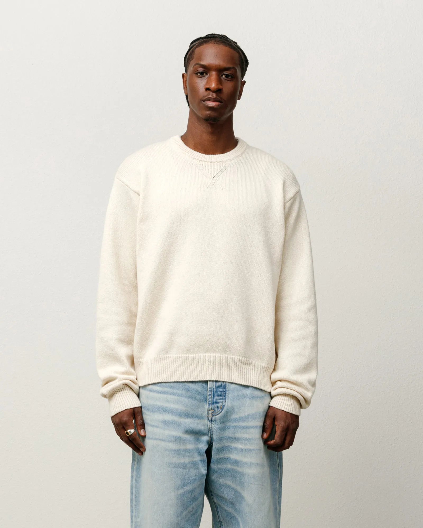Stussy Handwritten Sweater, natural — available at Norwood