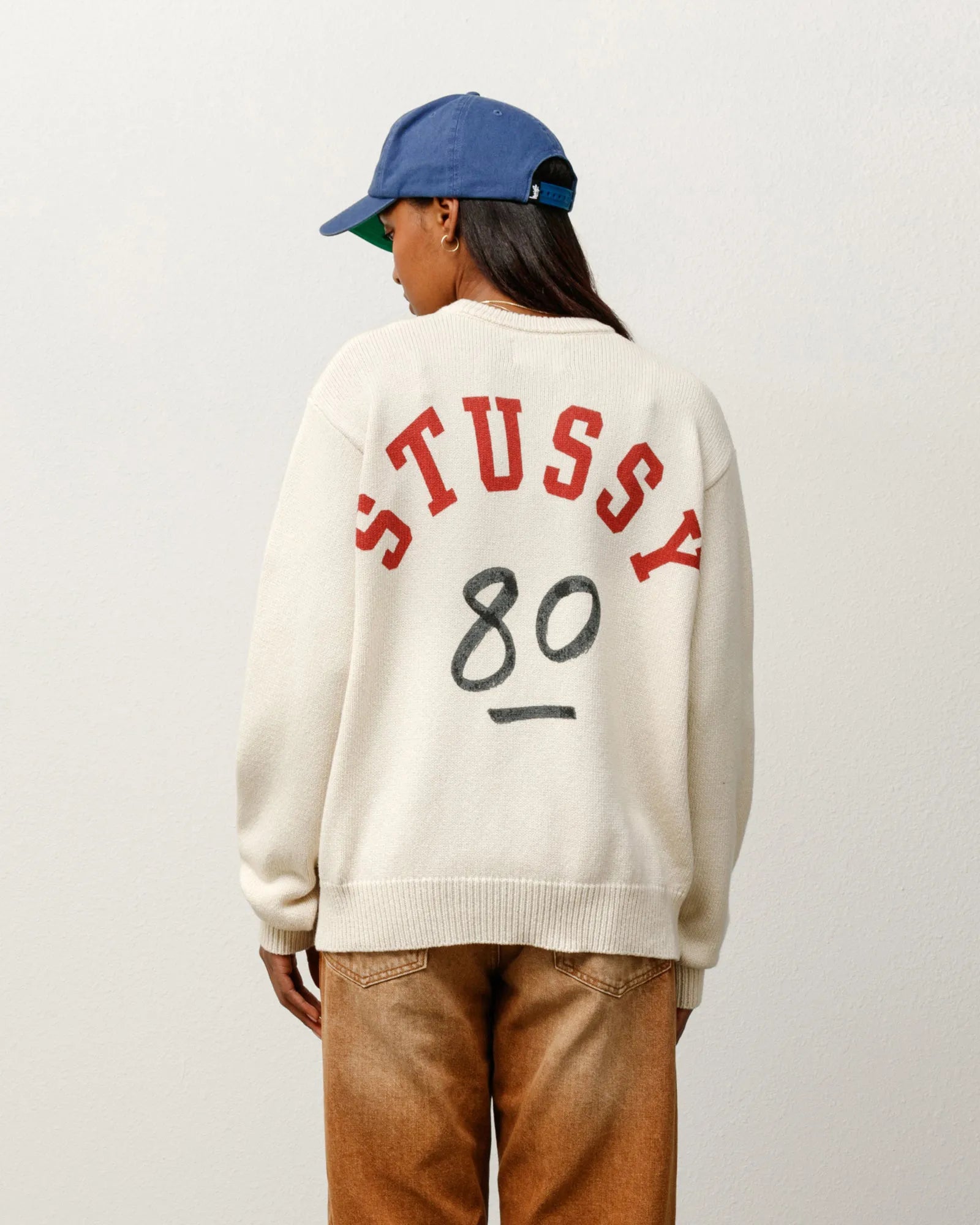 Stussy Handwritten Sweater, natural — available at Norwood