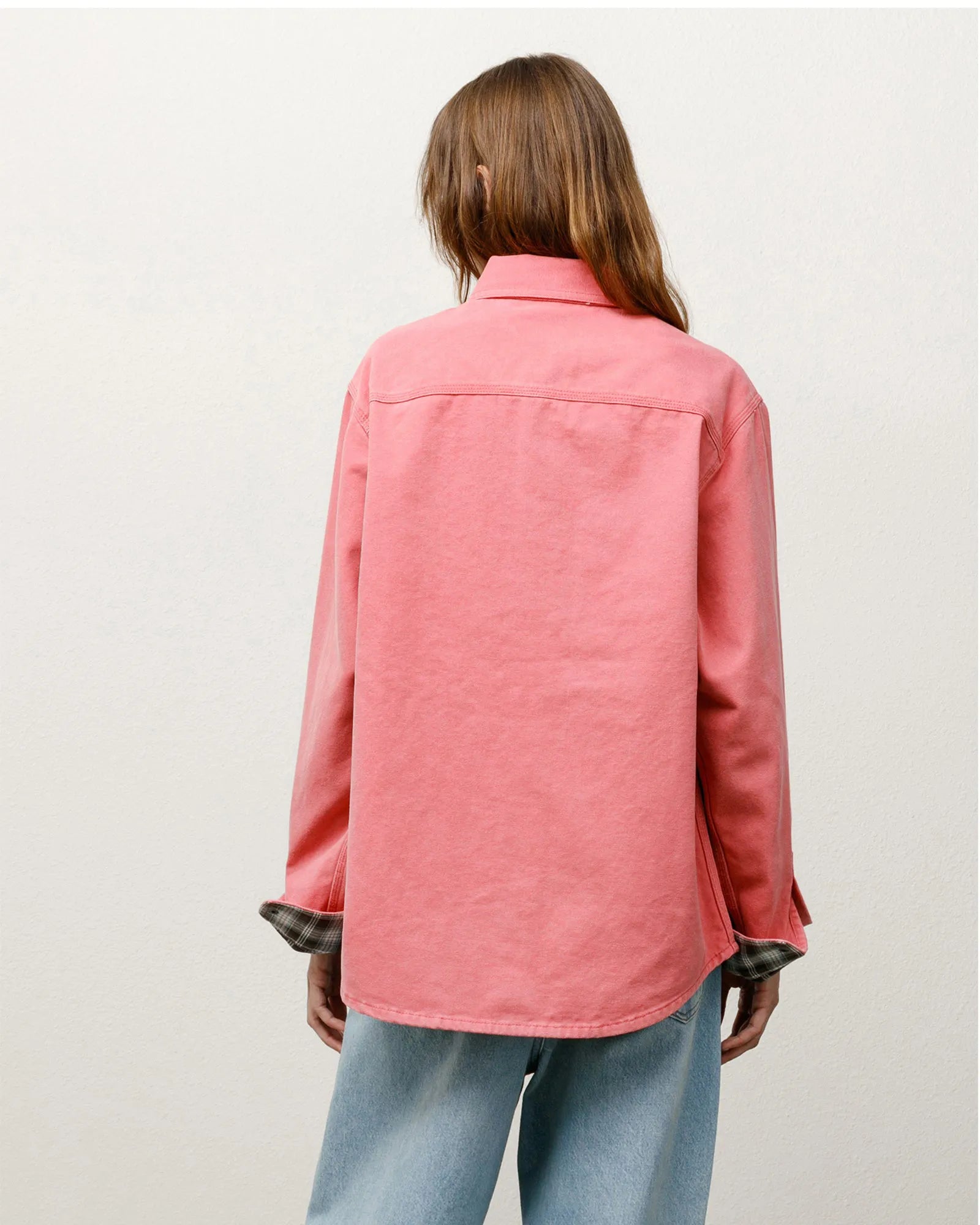 Stussy Heavy Washed Canvas Shirt, berry — available at Norwood