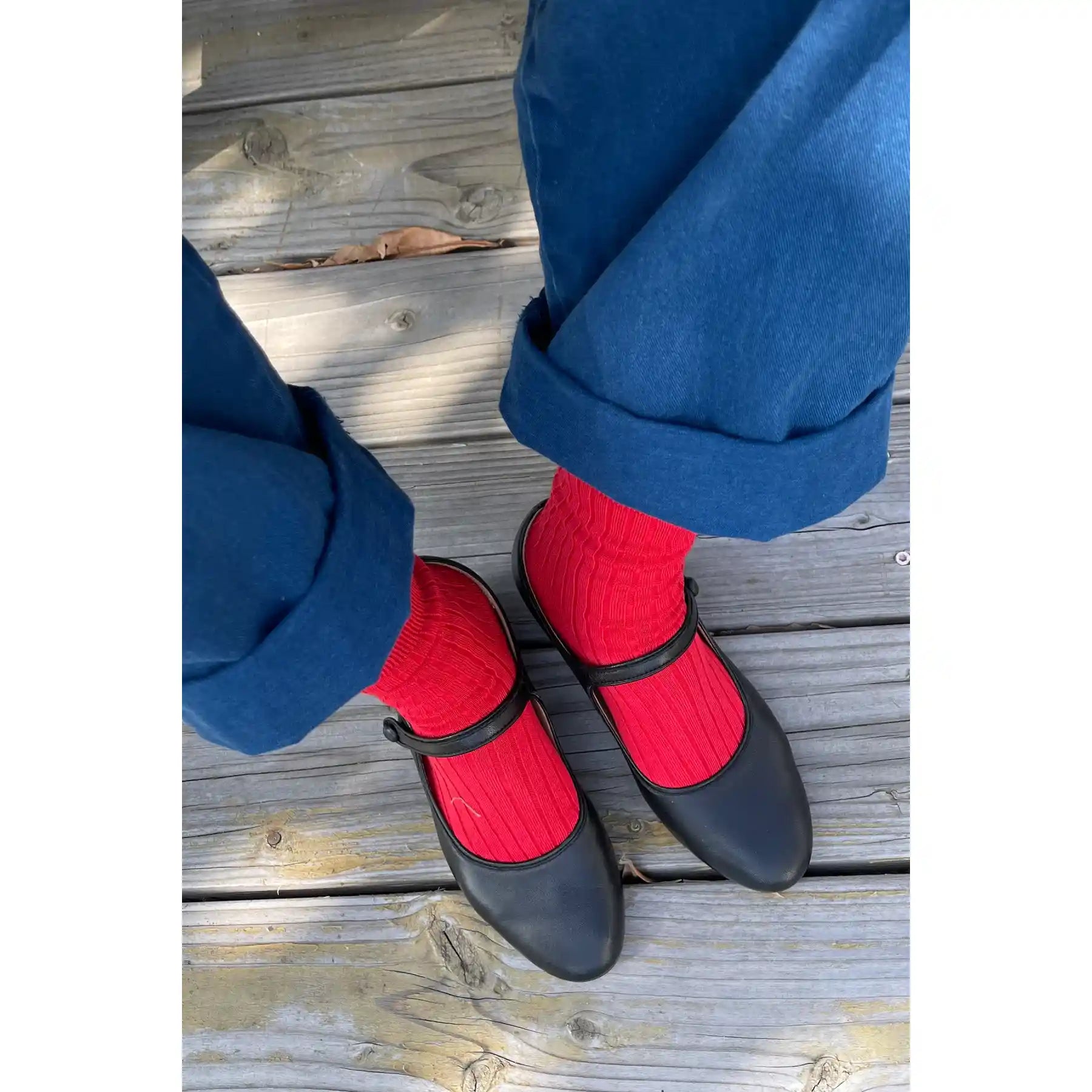 Le Bon Shoppe Womens Her Socks, classic red