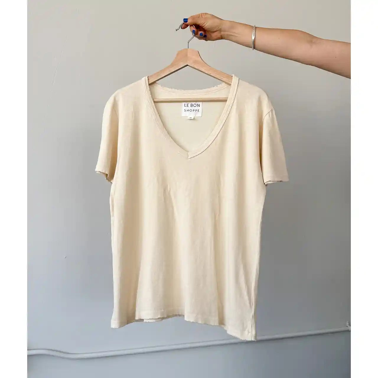 Le Bon Shoppe Womens Organic Cotton La Vie Tee, horchata