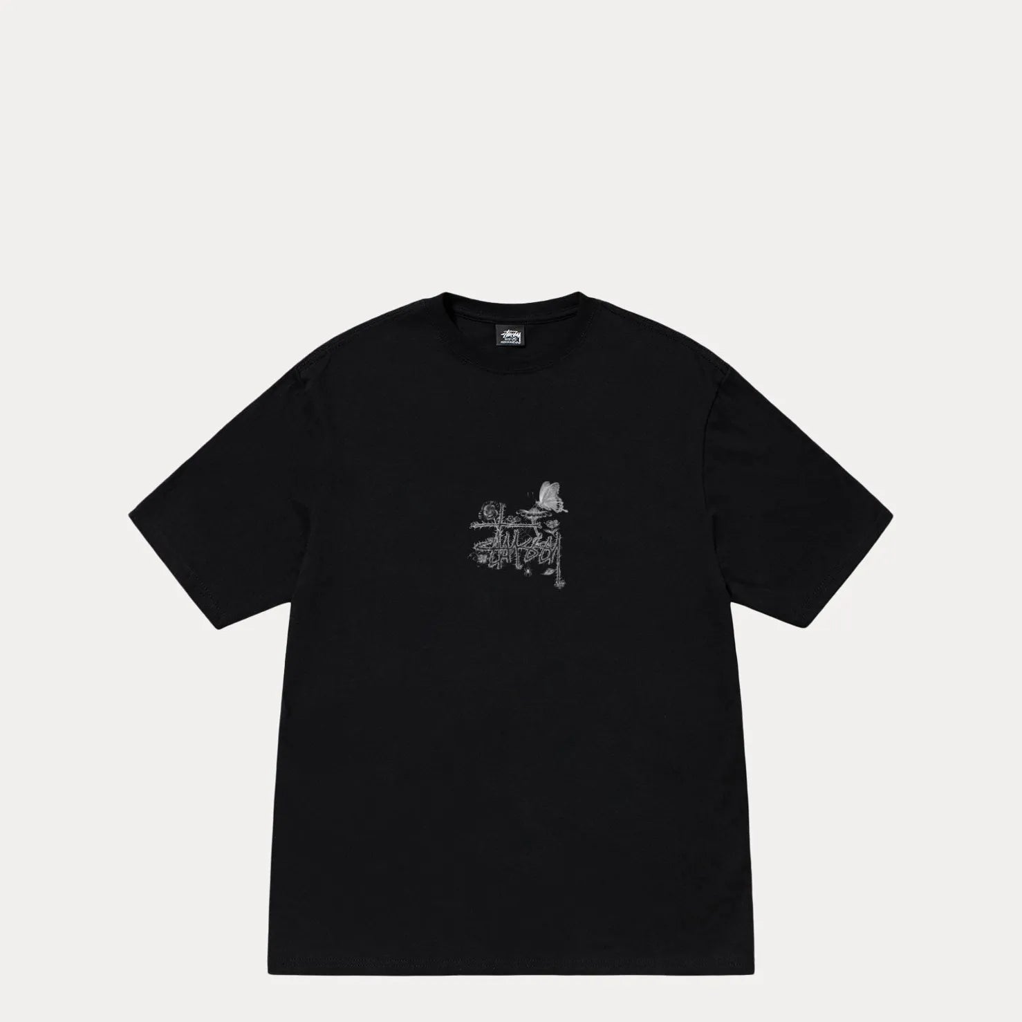 Stussy In Bloom Tee, black — available at Norwood