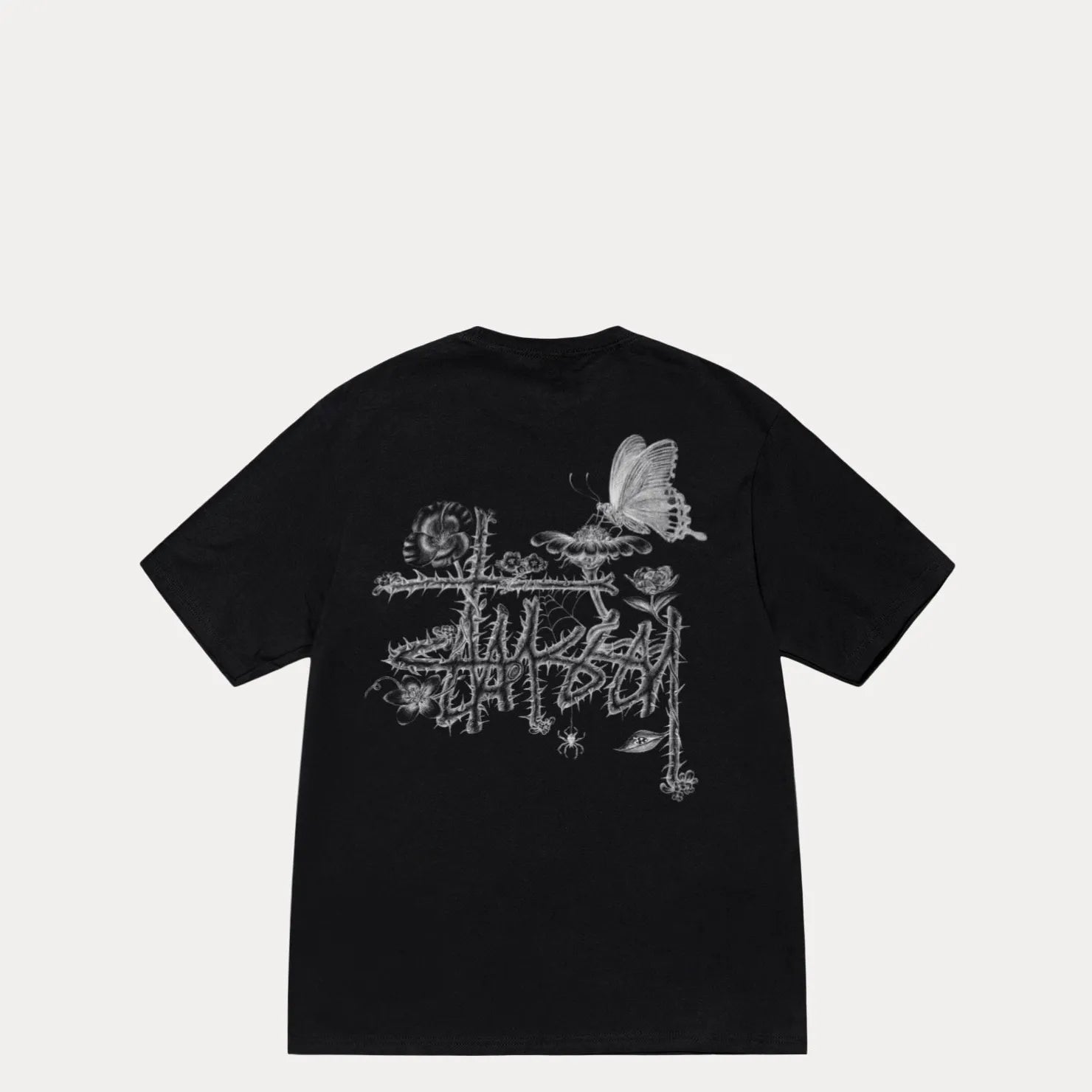 Stussy In Bloom Tee, black — available at Norwood