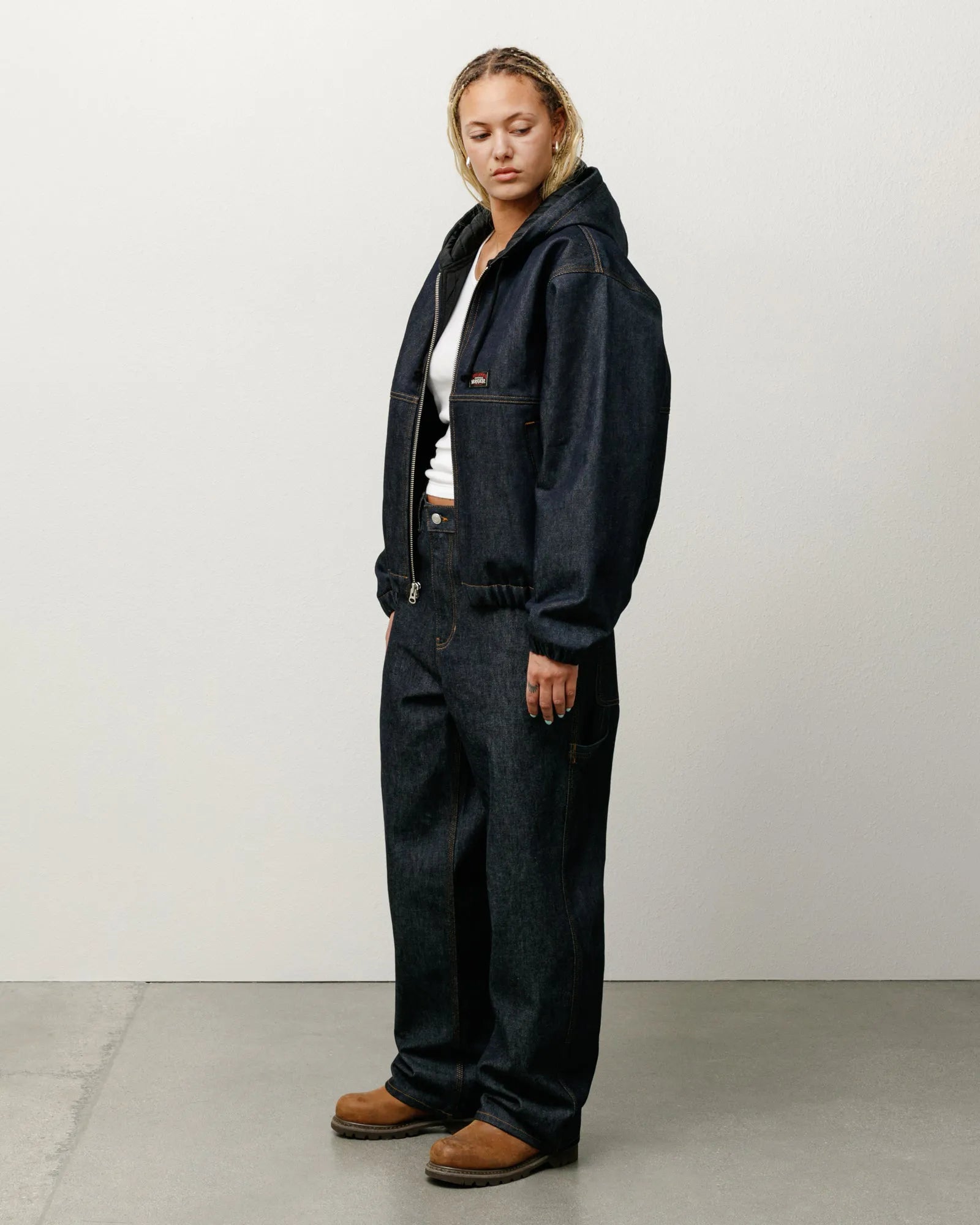 Stussy Work Jacket Denim, raw indigo — available at Norwood