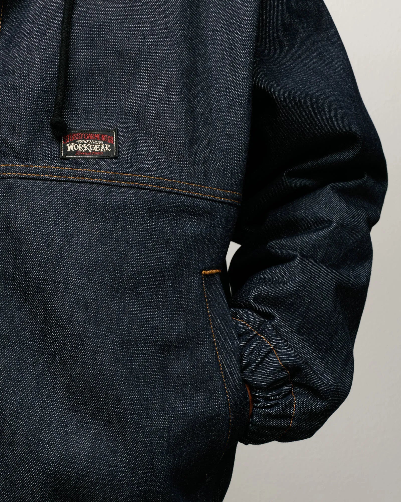 Stussy Work Jacket Denim, raw indigo — available at Norwood