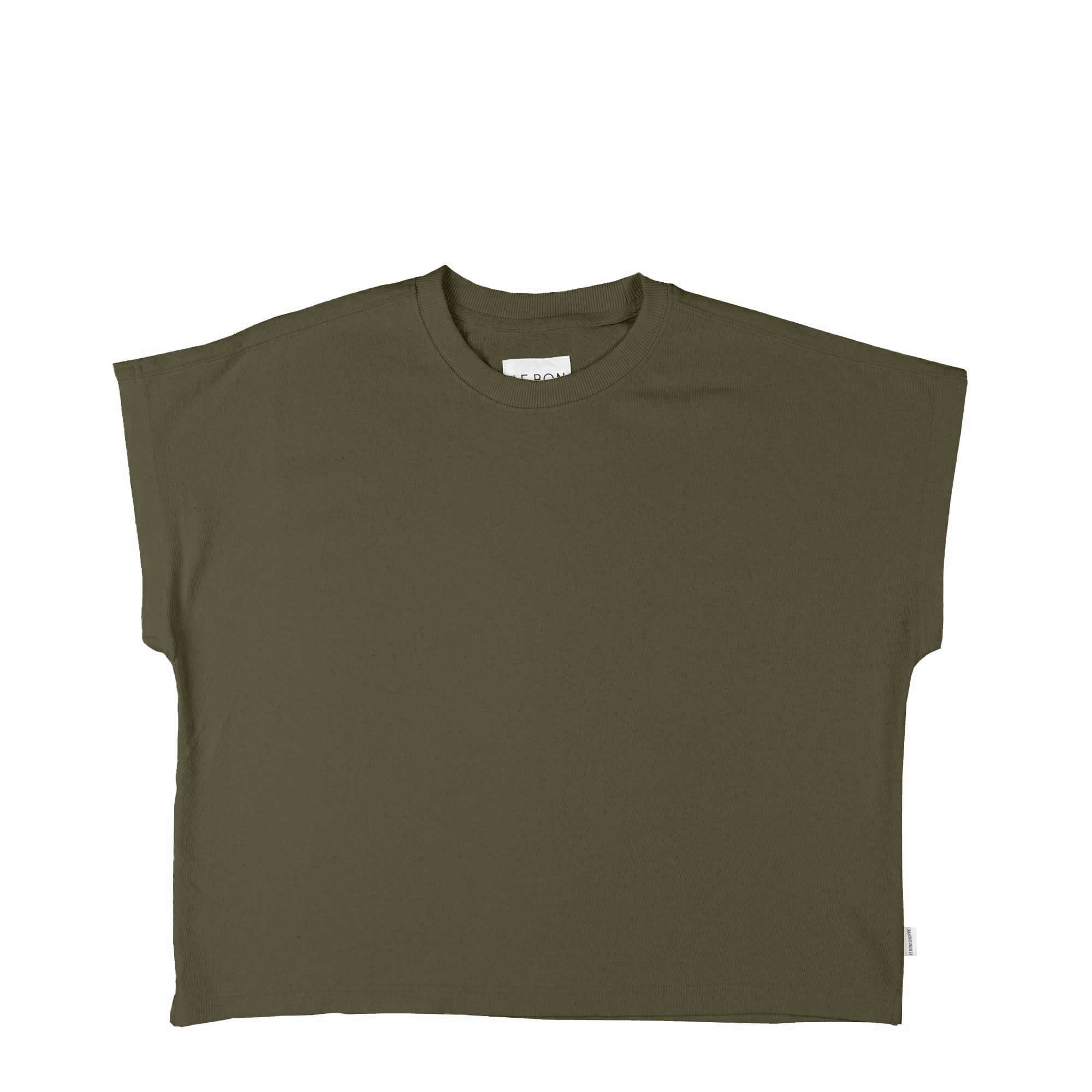 Le Bon Shoppe Womens Jeanne Tee, olive green