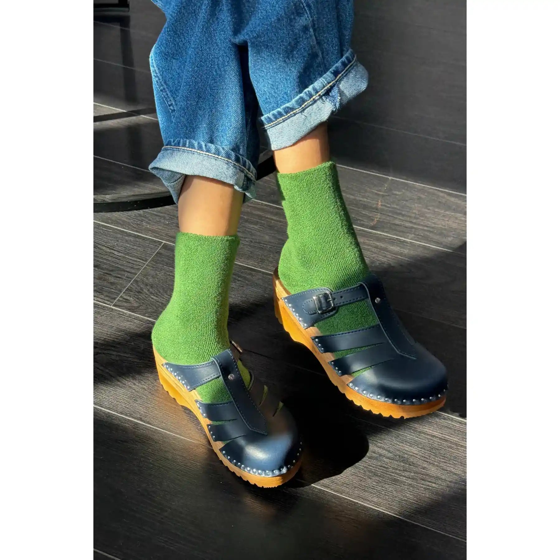 Le Bon Shoppe Womens Cloud Socks, kale