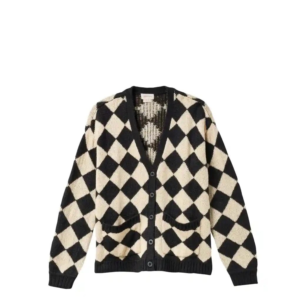 Brixton Womens Keene Cardigan, black