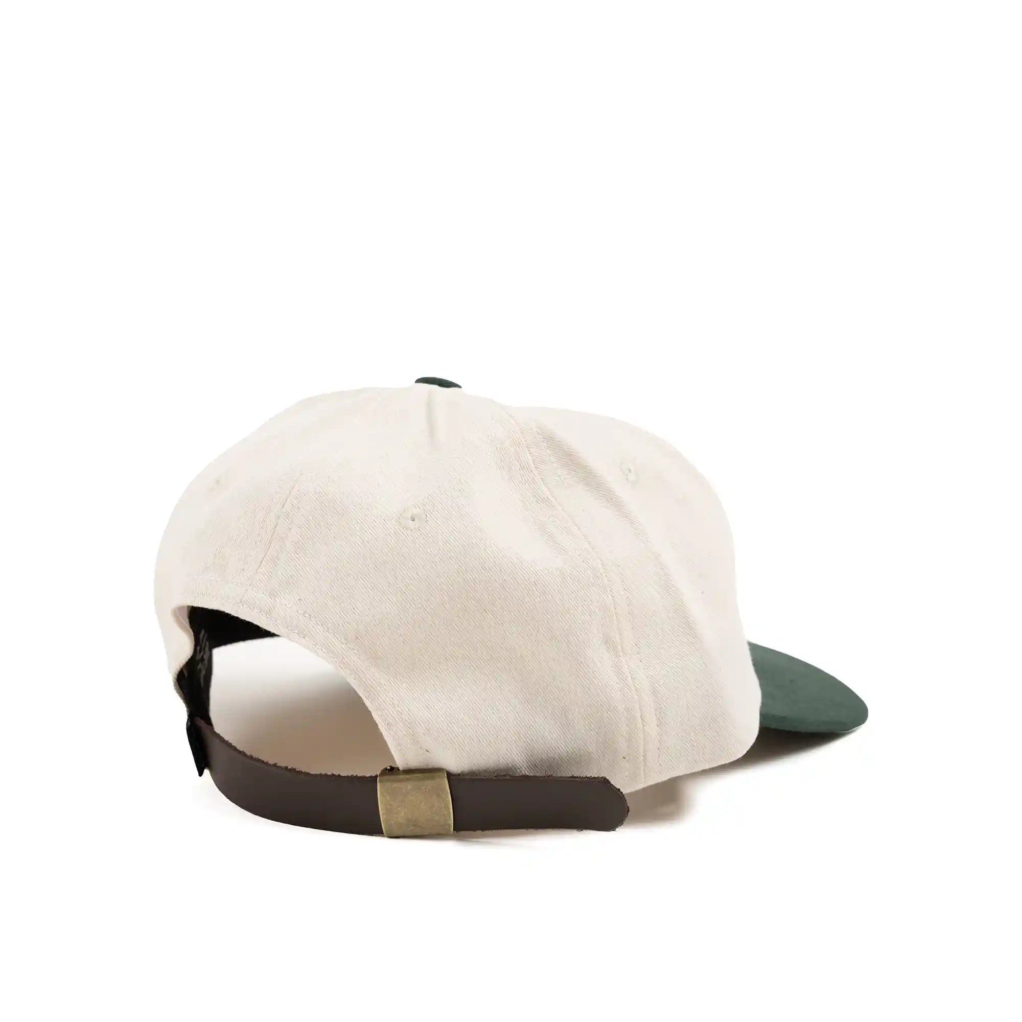 The Quiet Life Hickson La Vie Polo Hat (Made In Usa), natural/hunter green — available at Norwood