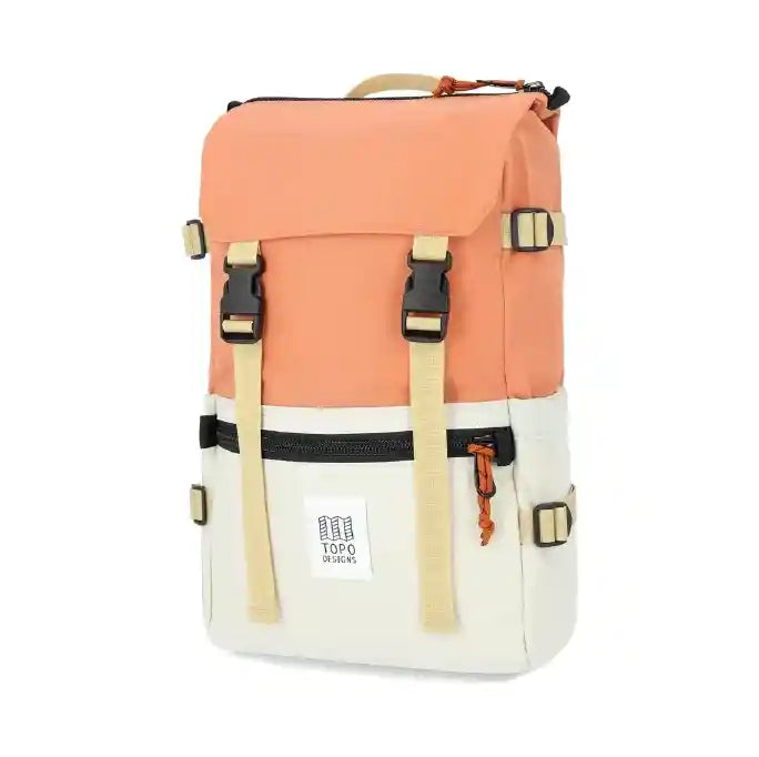 Topo Designs Rover Pack Classic, bone white/coral