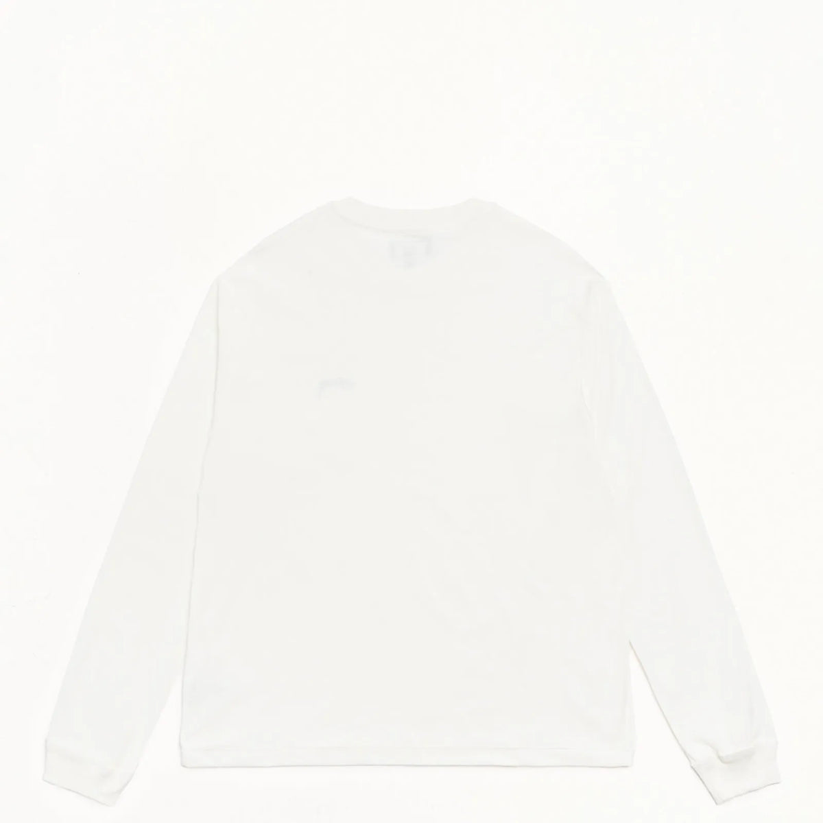 Stussy Lazy Long Sleeve Tee, white — available at Norwood