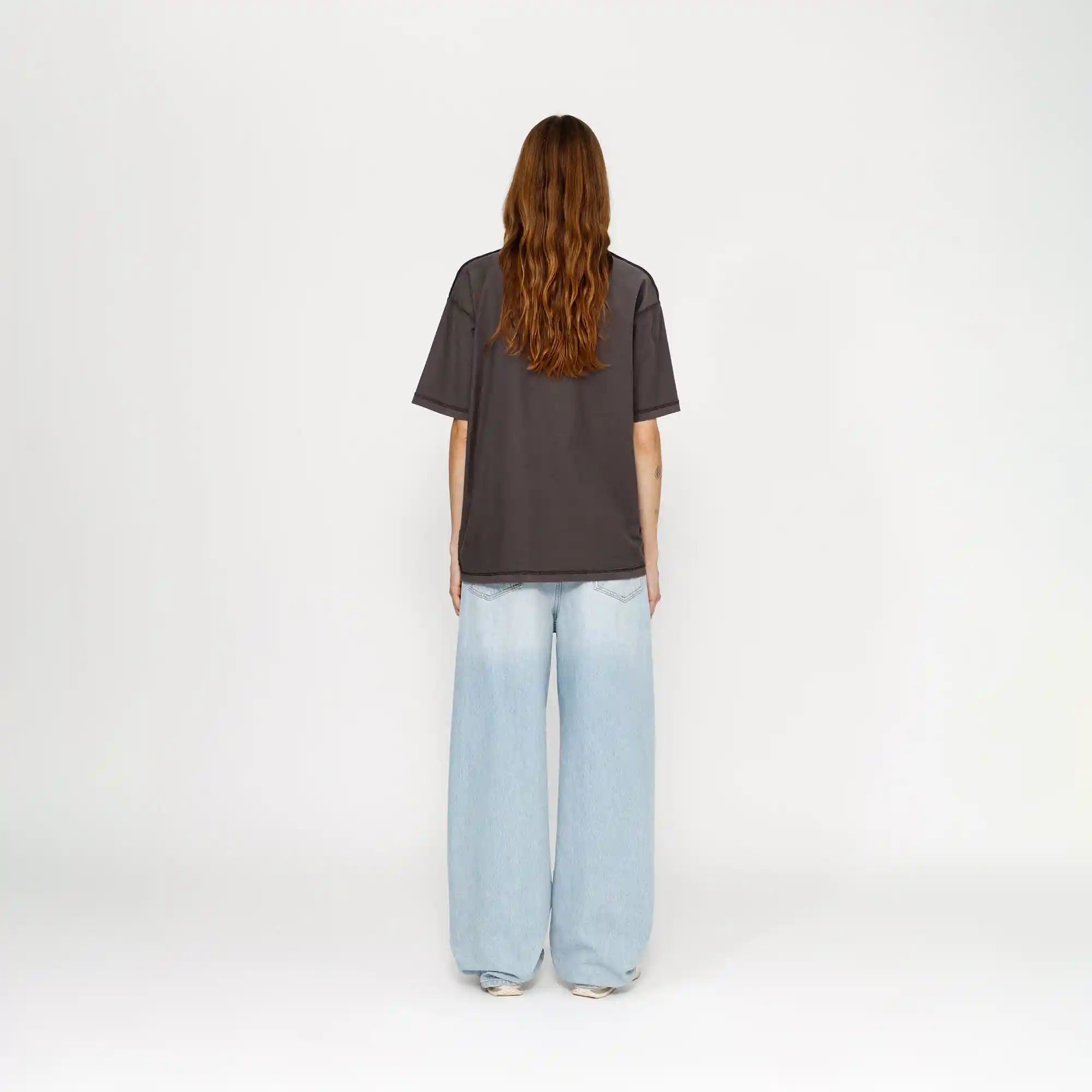 Stussy Lazy Short Sleeve Tee, faded black — available at Norwood