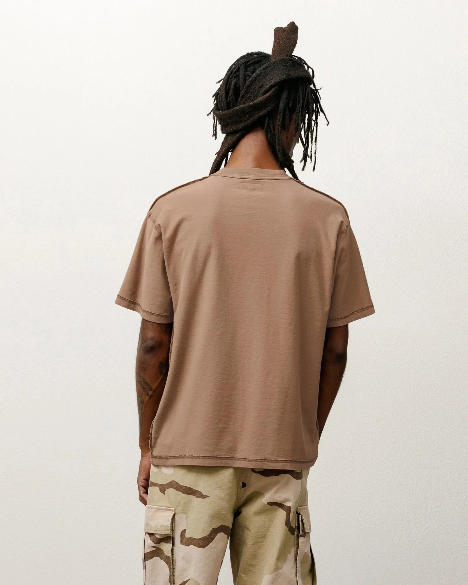 Stussy Lazy Tee, umber — available at Norwood