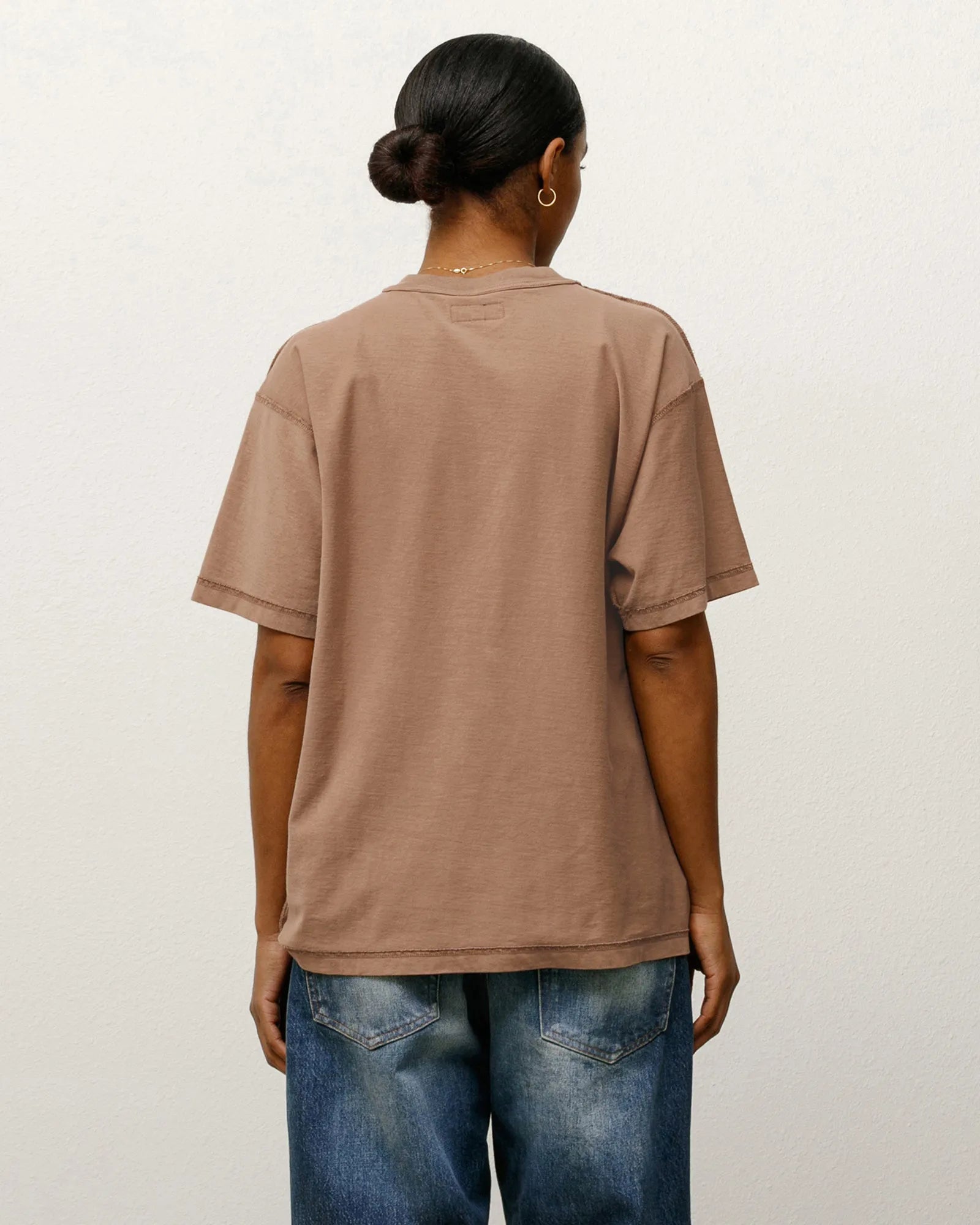 Stussy Lazy Tee, umber — available at Norwood
