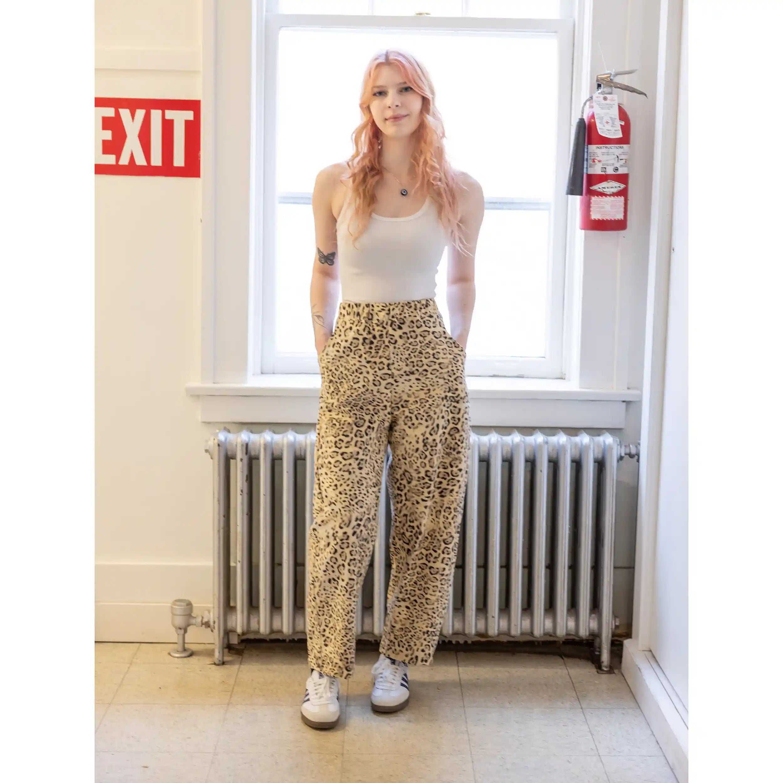 CUB Brett Pants, leopard corduroy