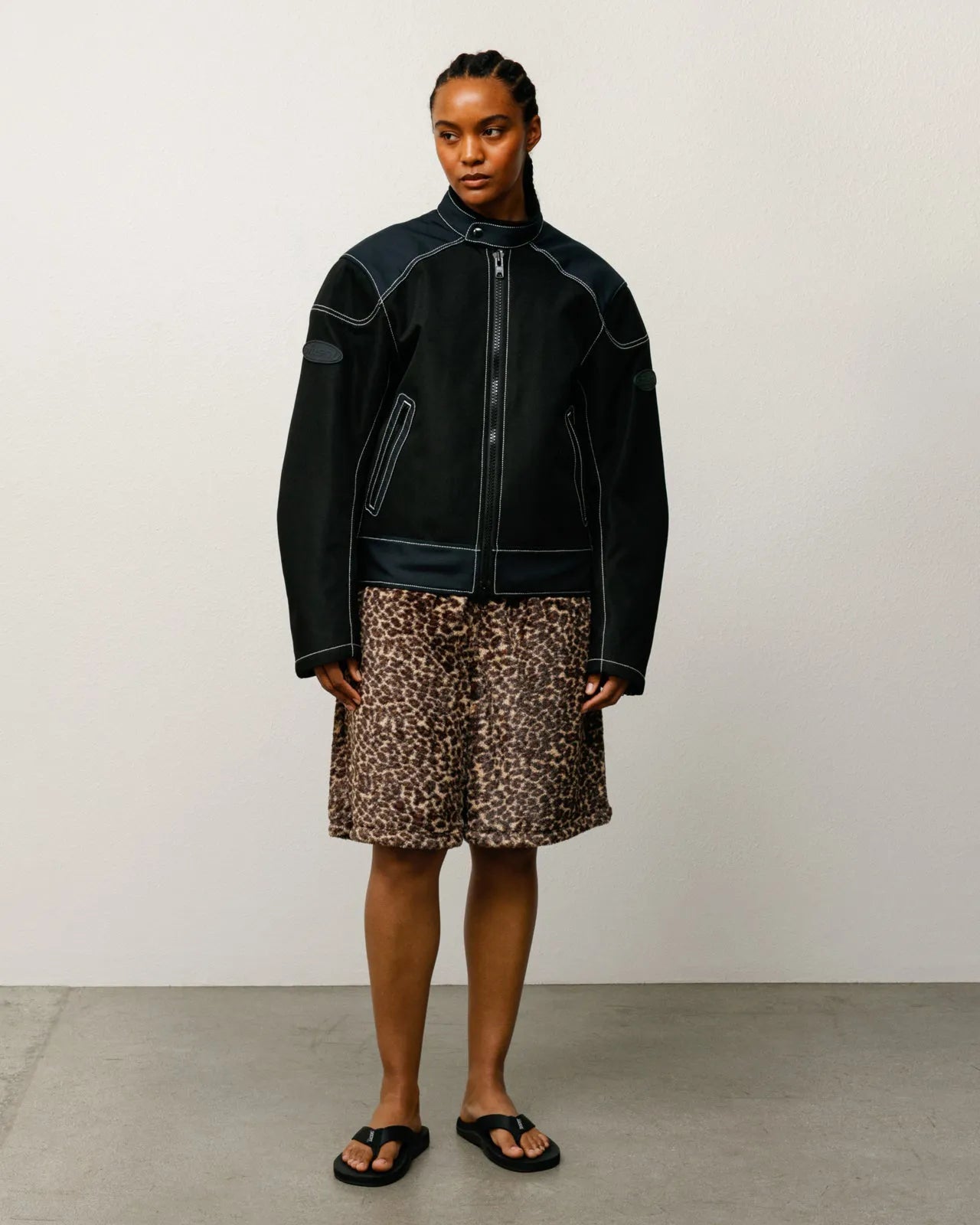 Stussy Pile Leopard Short, leopard — available at Norwood