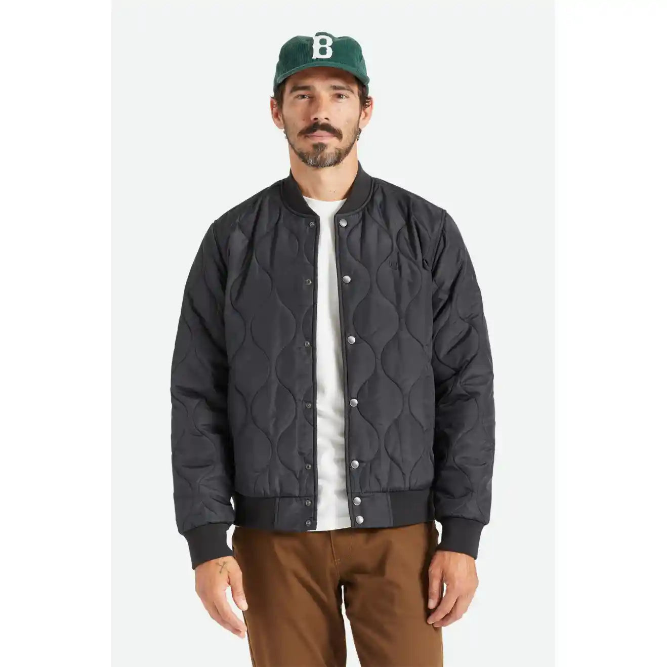 Brixton Dillinger Quilted Bomber Jacket — available at Norwood