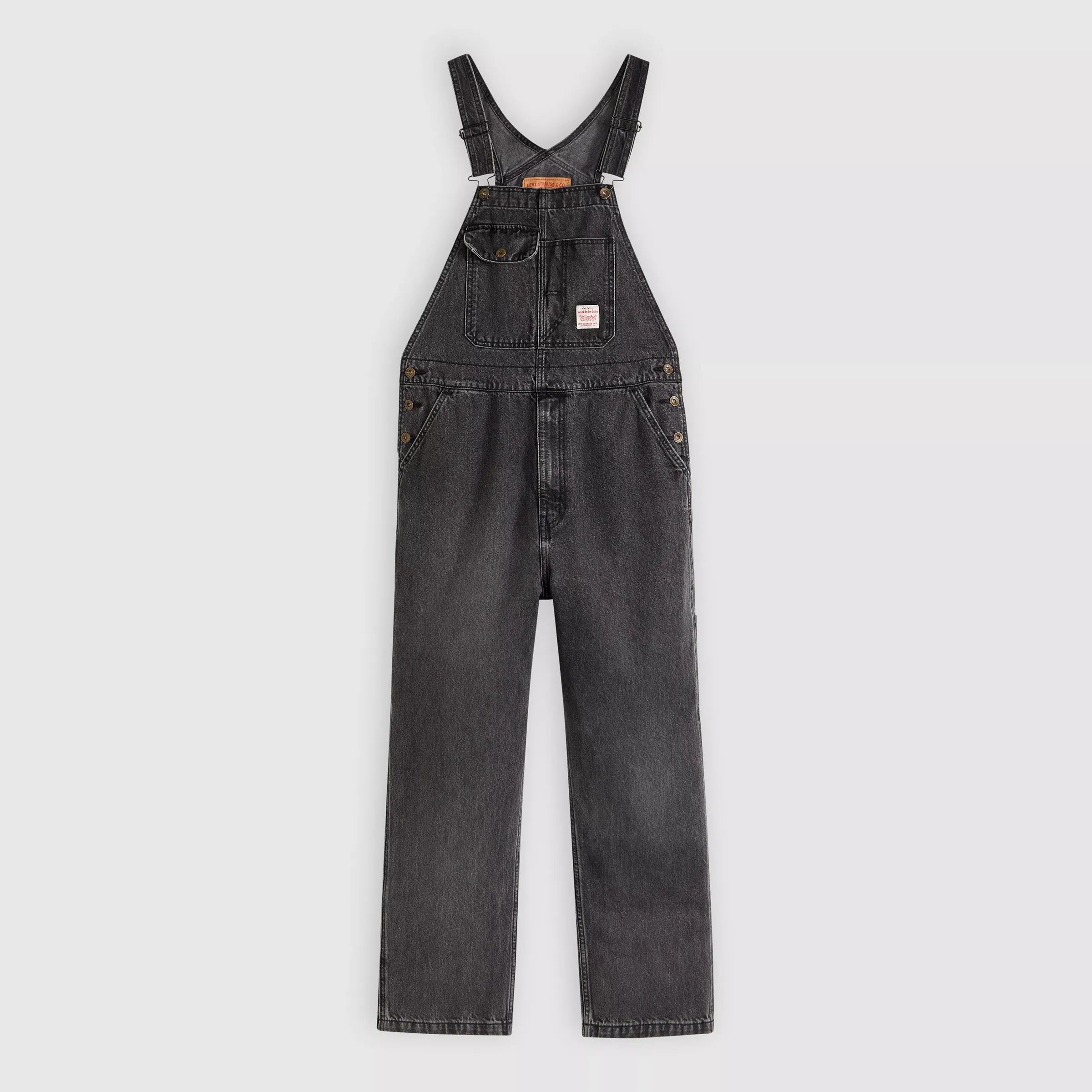 Levi's Loose Overalls, darkly wash overall — available at Norwood