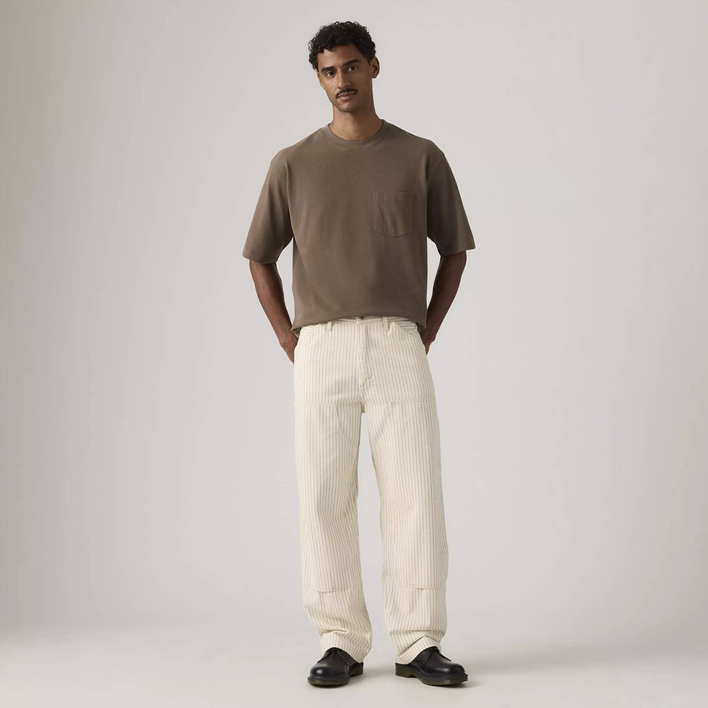 Levi's 568 Loose Straight Double Knee Pants, marris stripe db — available at Norwood