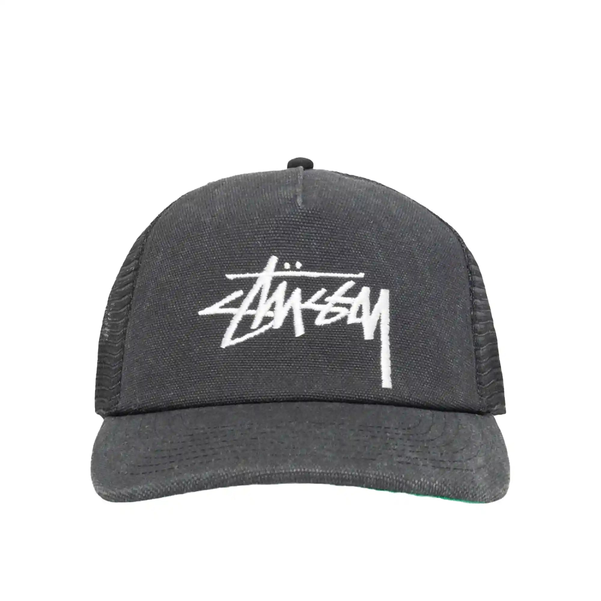 Stussy Md Big Stock Mesh Cap Ball Cap, black — available at Norwood