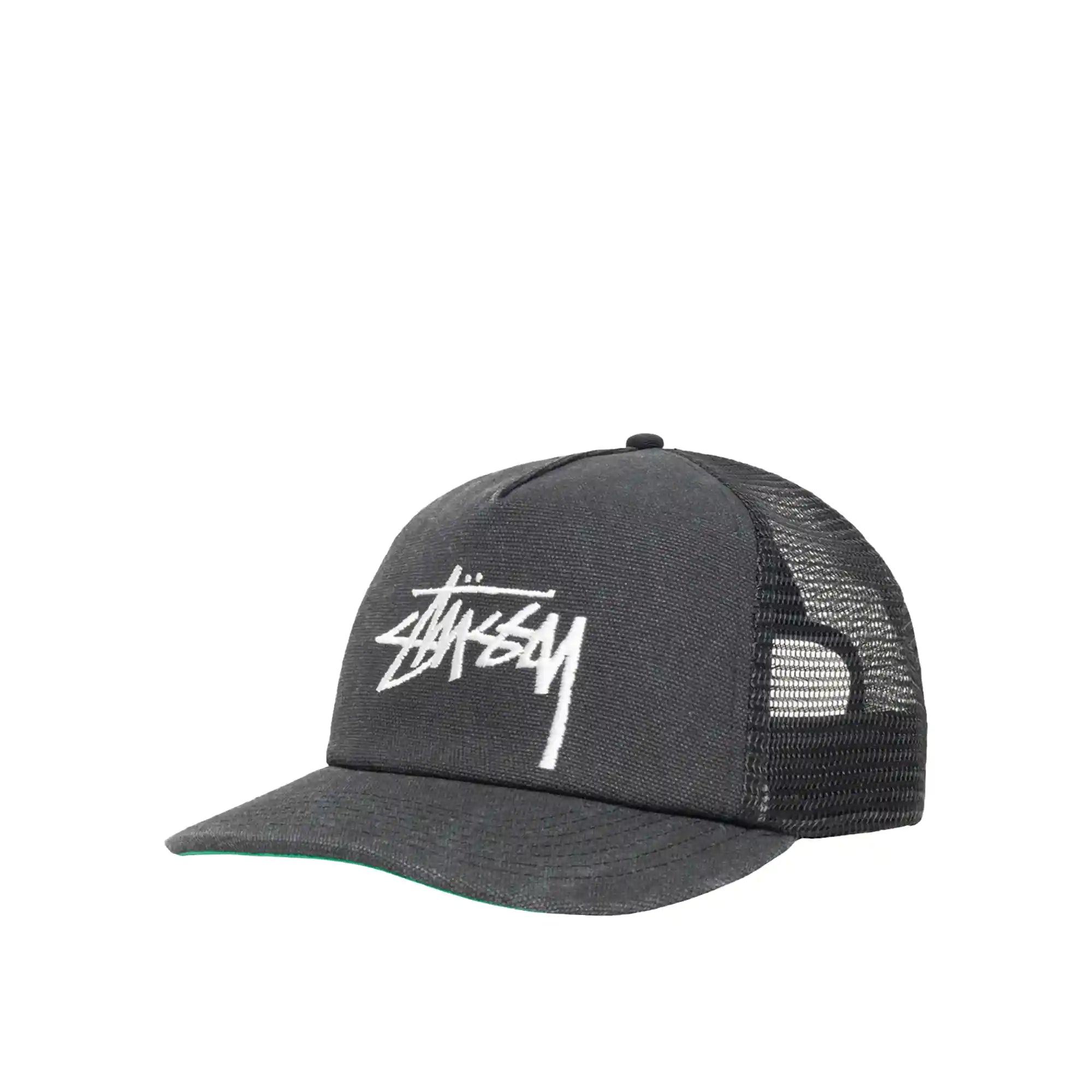 Stussy Md Big Stock Mesh Cap Ball Cap, black