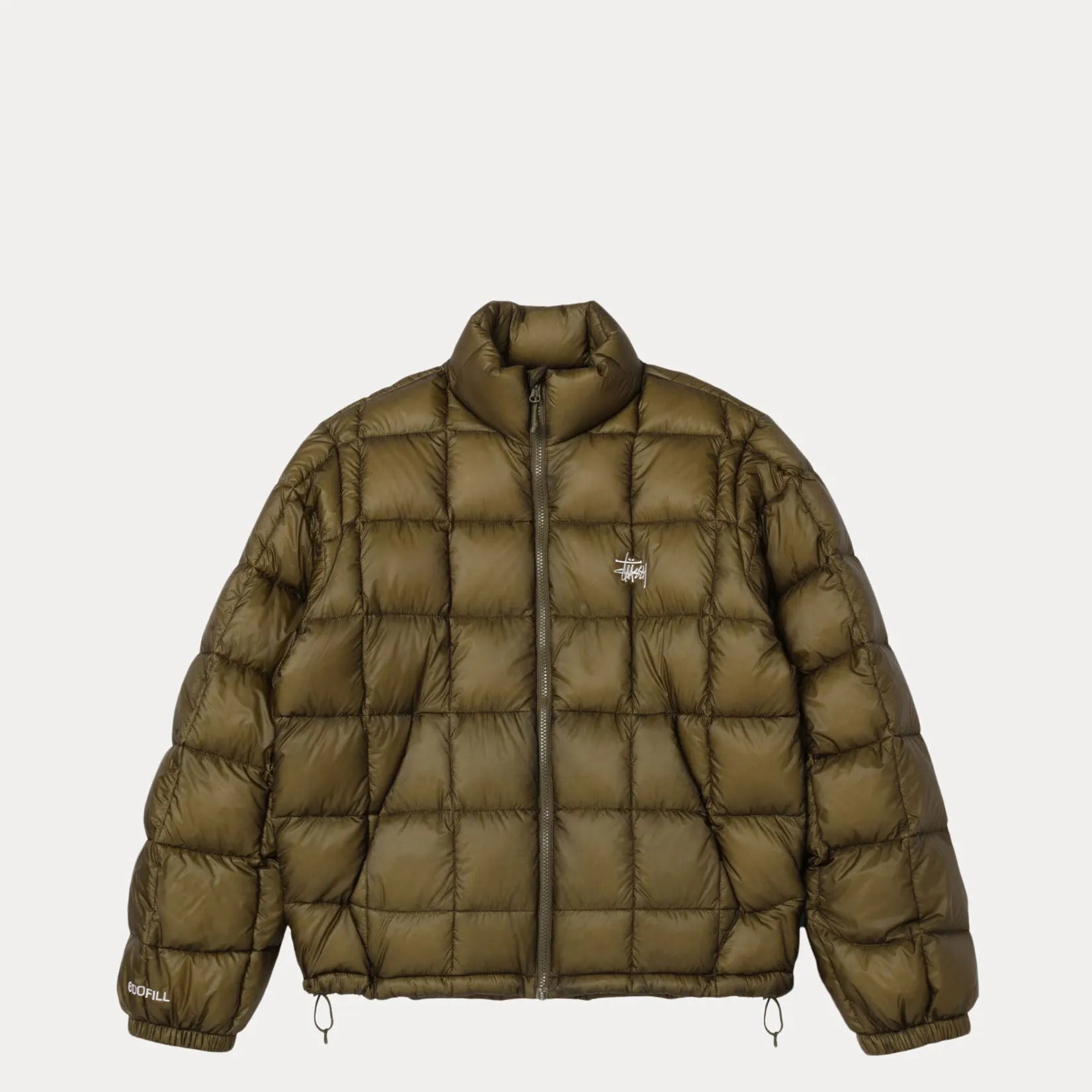 Stussy Midweight Puffer, olive — available at Norwood