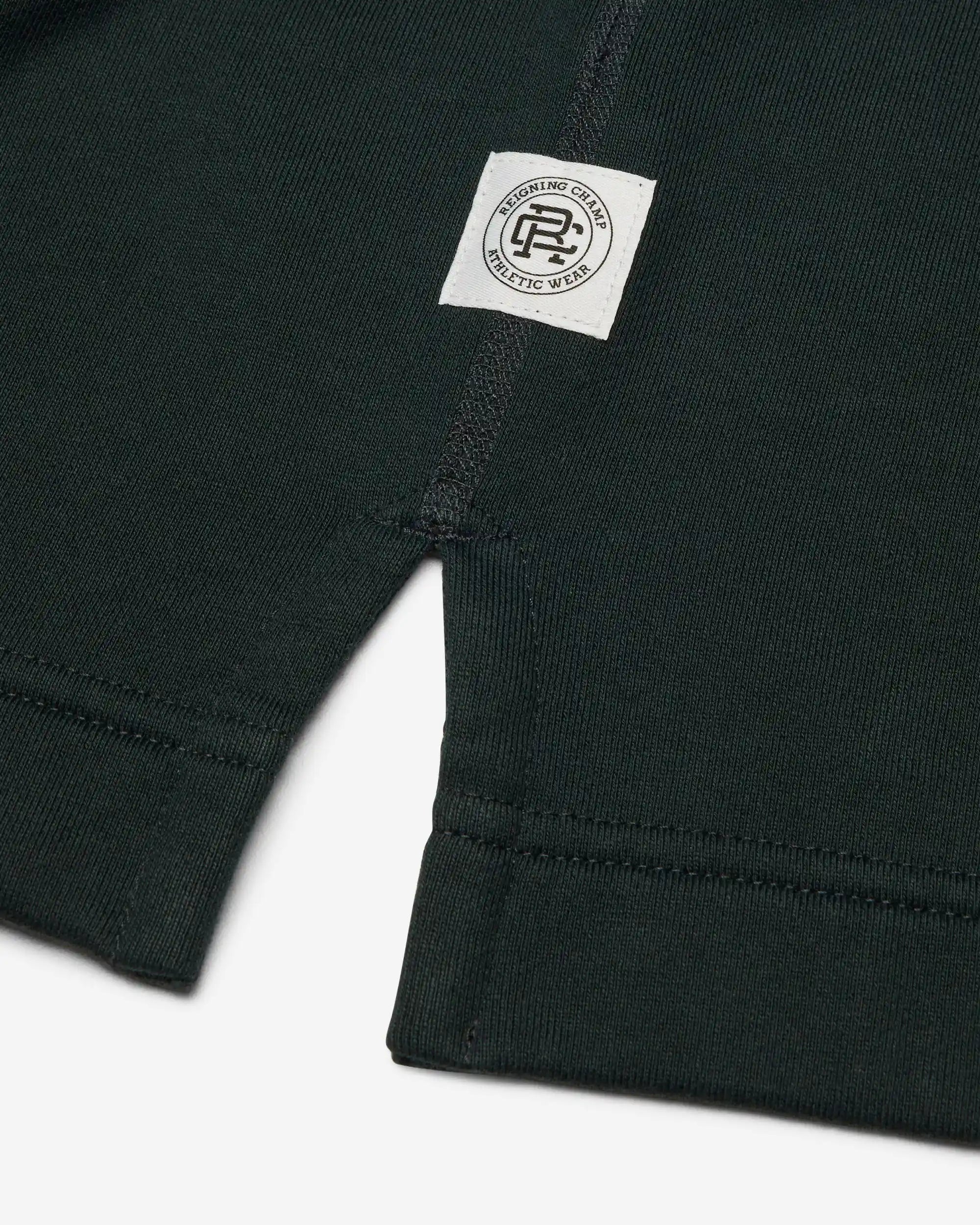 Reigning Champ Midweight Terry Rugby Sweater, petrol — available at Norwood