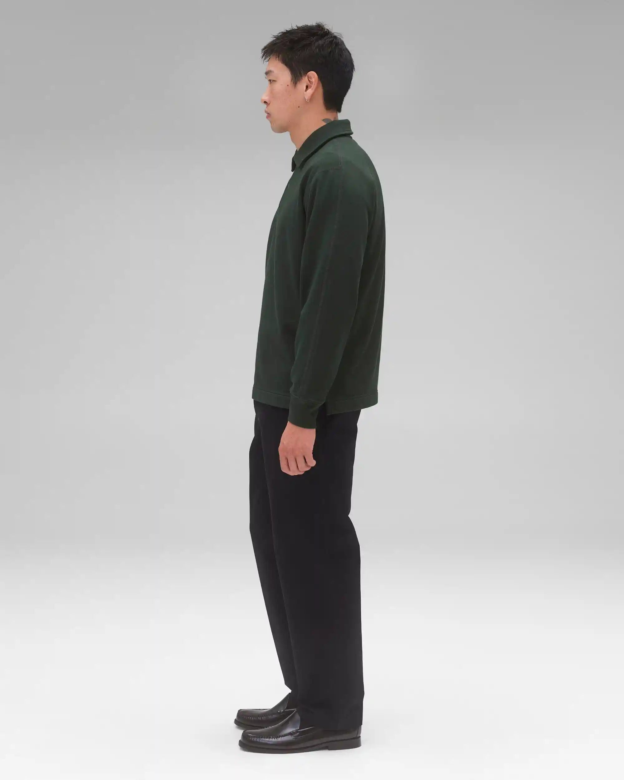 Reigning Champ Midweight Terry Rugby Sweater, petrol — available at Norwood