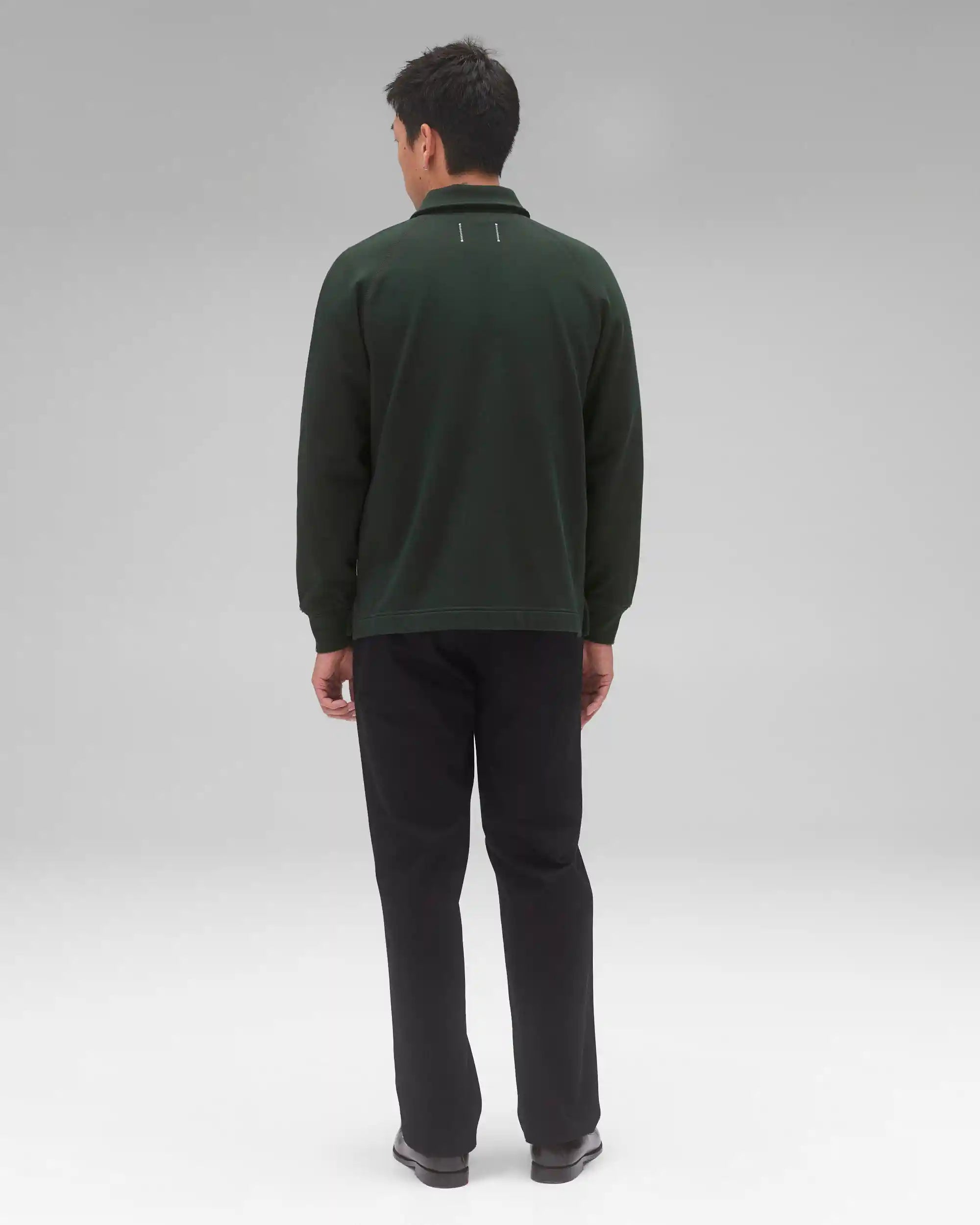 Reigning Champ Midweight Terry Rugby Sweater, petrol — available at Norwood