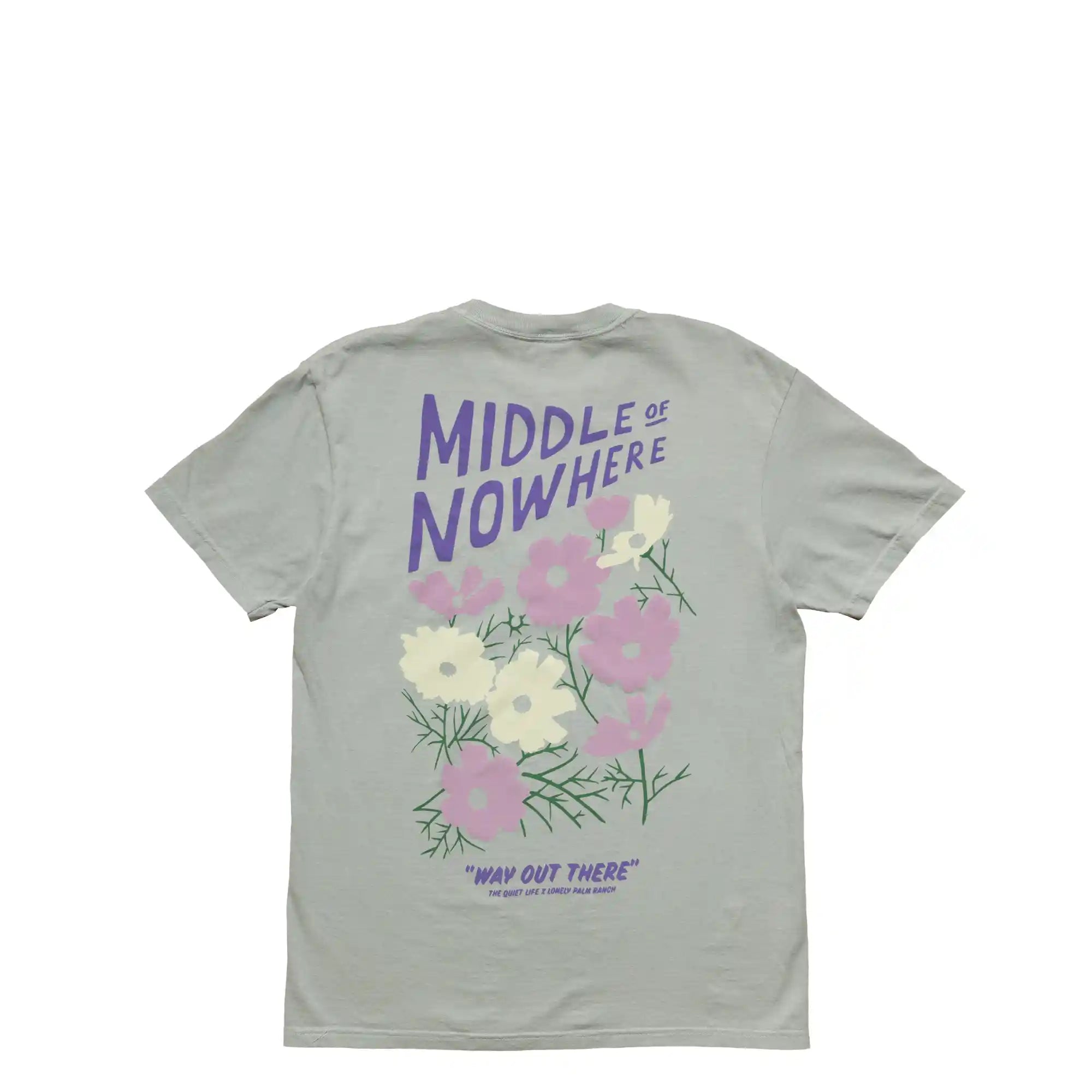 The Quiet life Lonely Palm Mid Of Nowhere Pigment Dyed Tee, sage green
