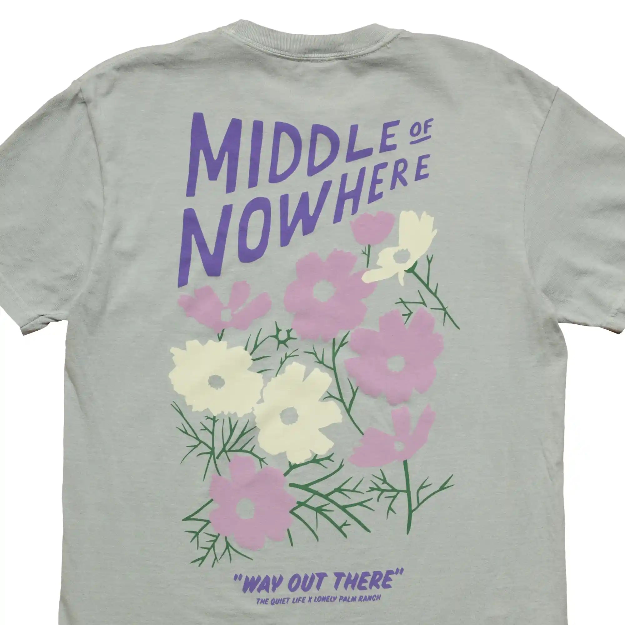 The Quiet life Lonely Palm Mid Of Nowhere Pigment Dyed Tee, sage green — available at Norwood