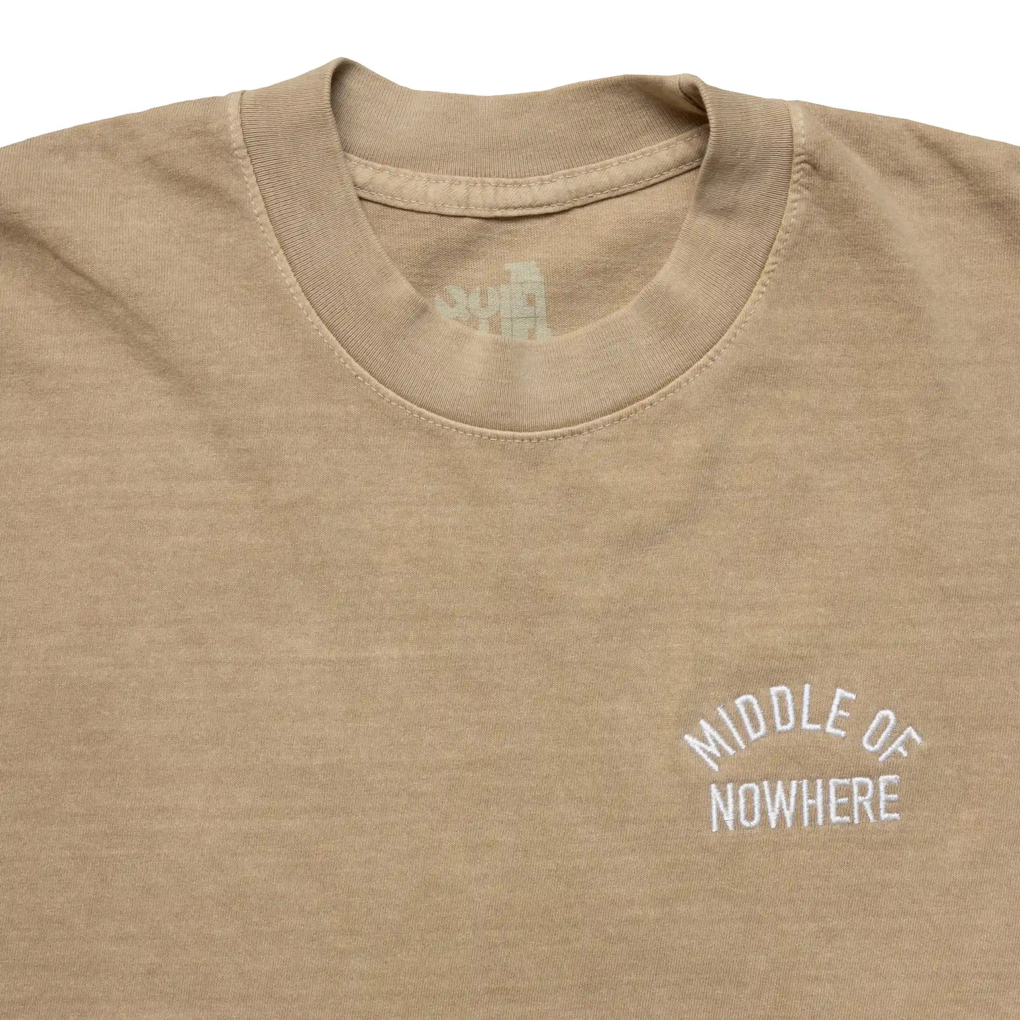 The Quiet life Middle Of Nowhere Tee, mushroom — available at Norwood
