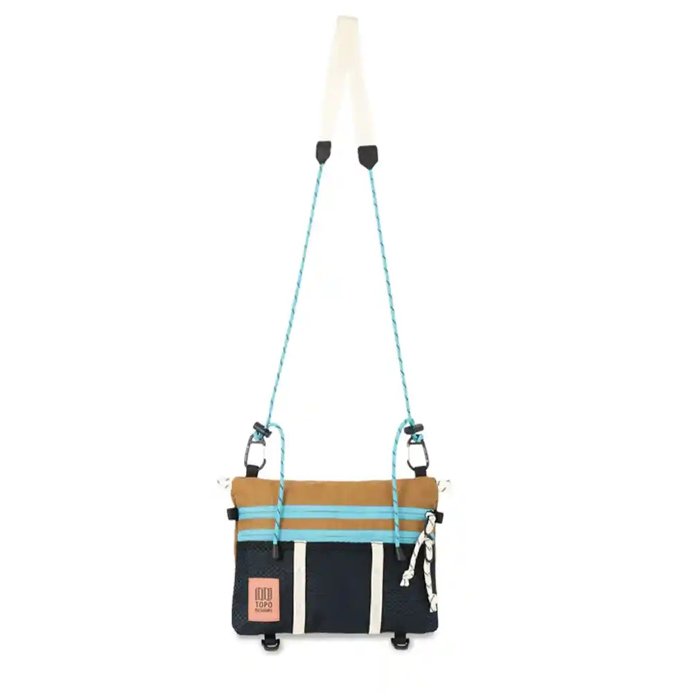 Topo Designs Mountain Accessory Shoulder Bag, khaki/pond blue